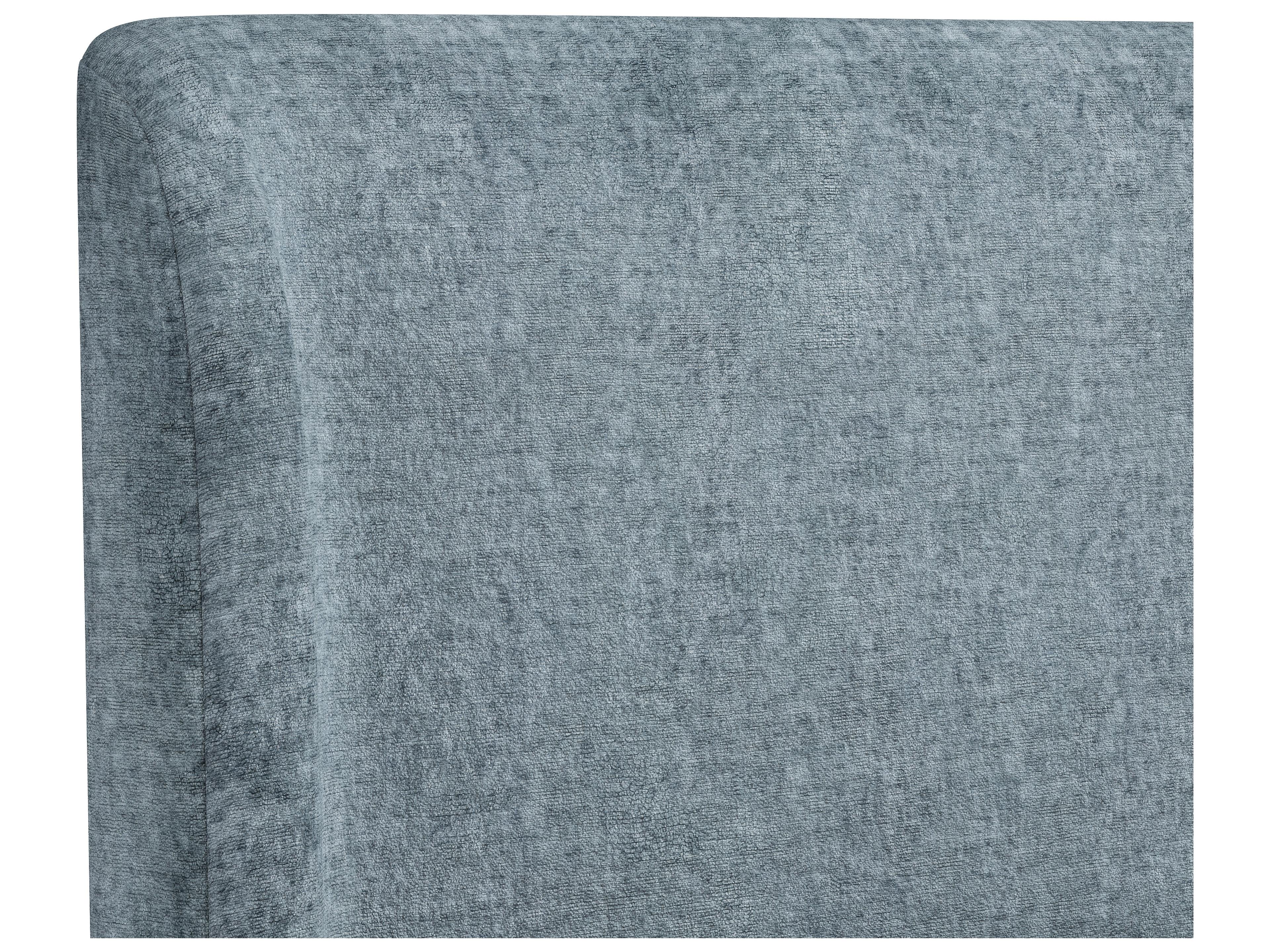 Sunpan Tierra Bergen French Blue Upholstered Queen Platform Bed