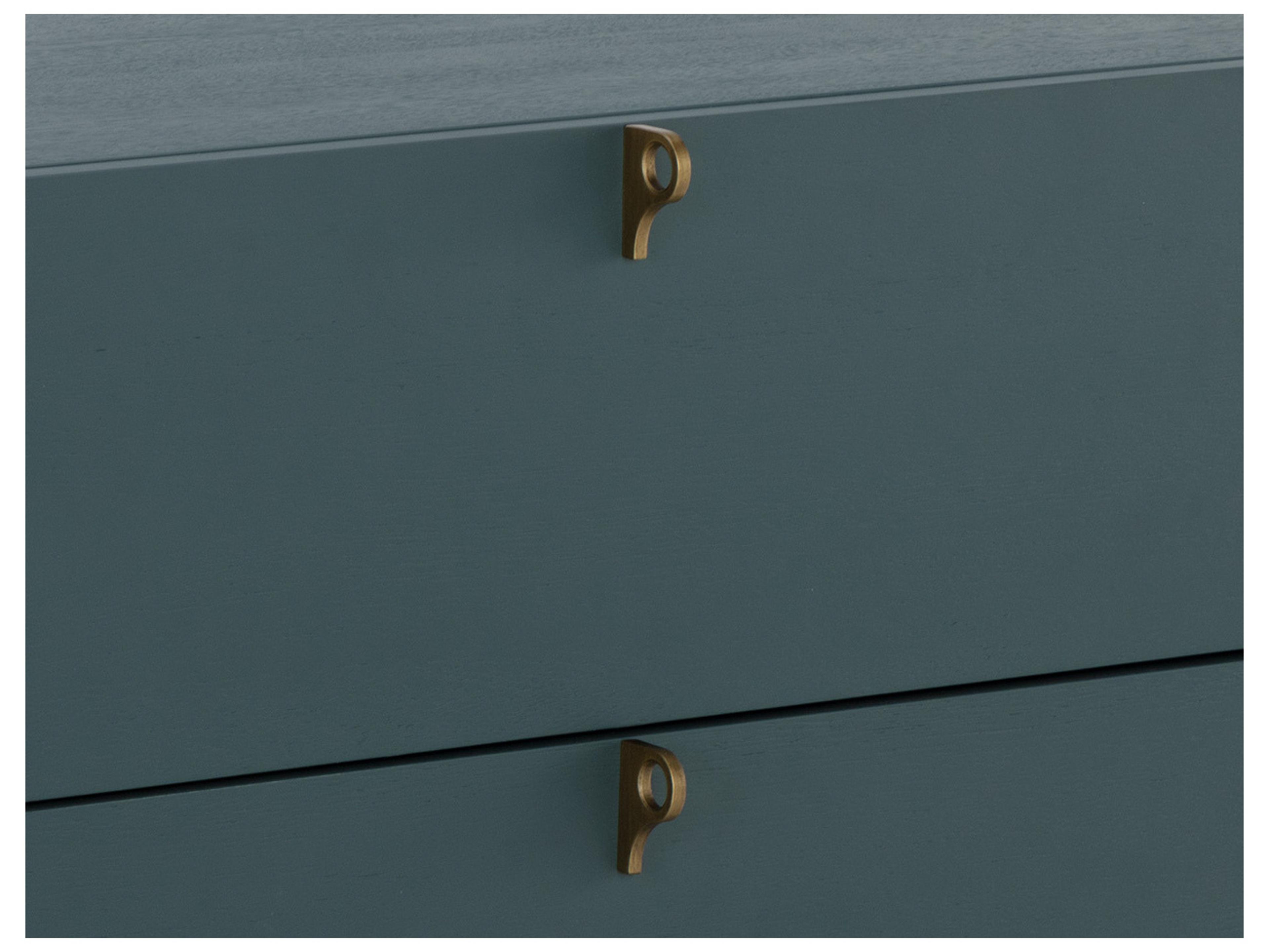 Sunpan Celine 2-Drawers Blue Acacia Wood Nightstand