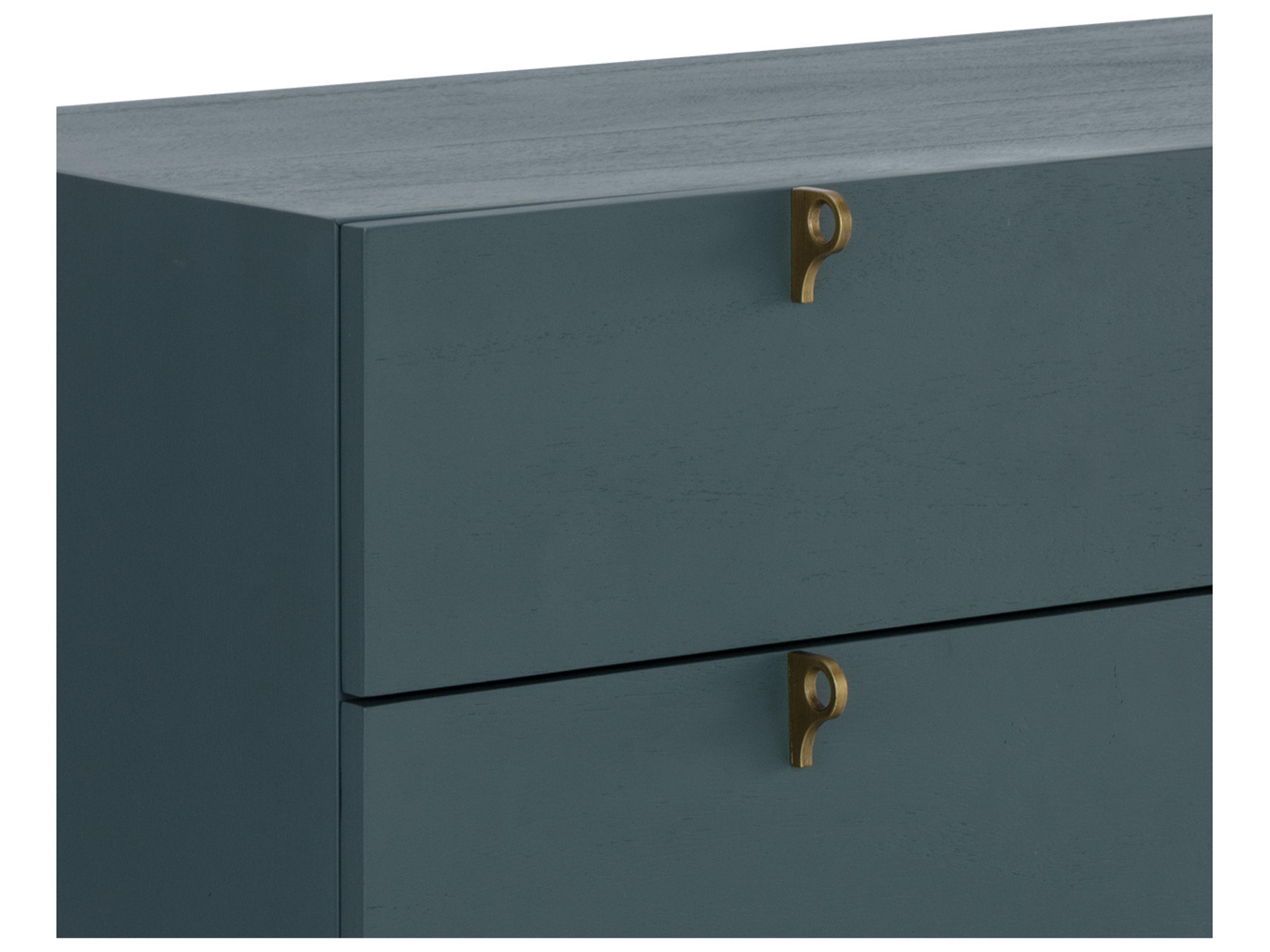 Sunpan Celine 3-Drawers Blue Acacia Wood Single Dresser