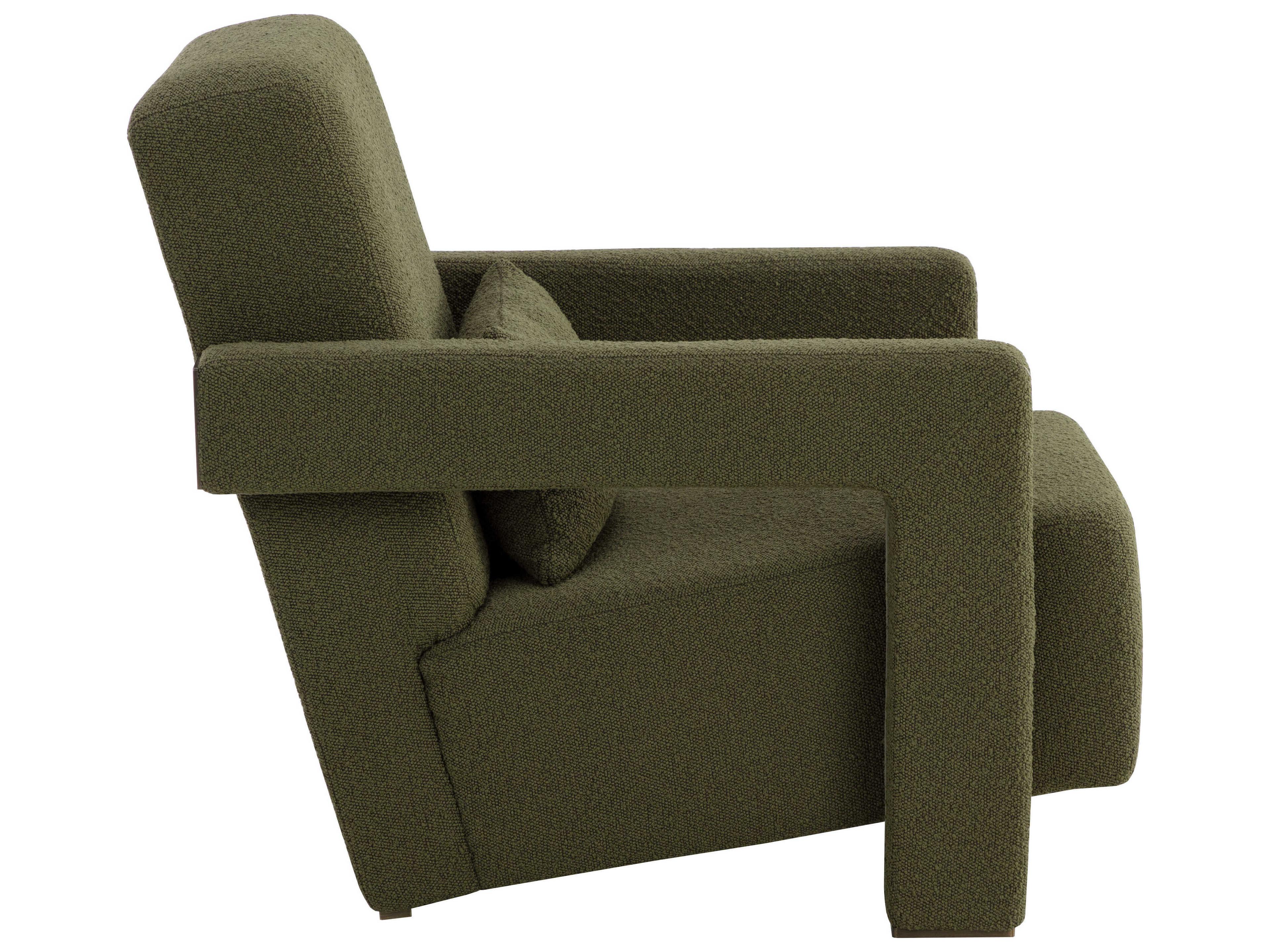 Sunpan Forester Green Fabric Accent Chair