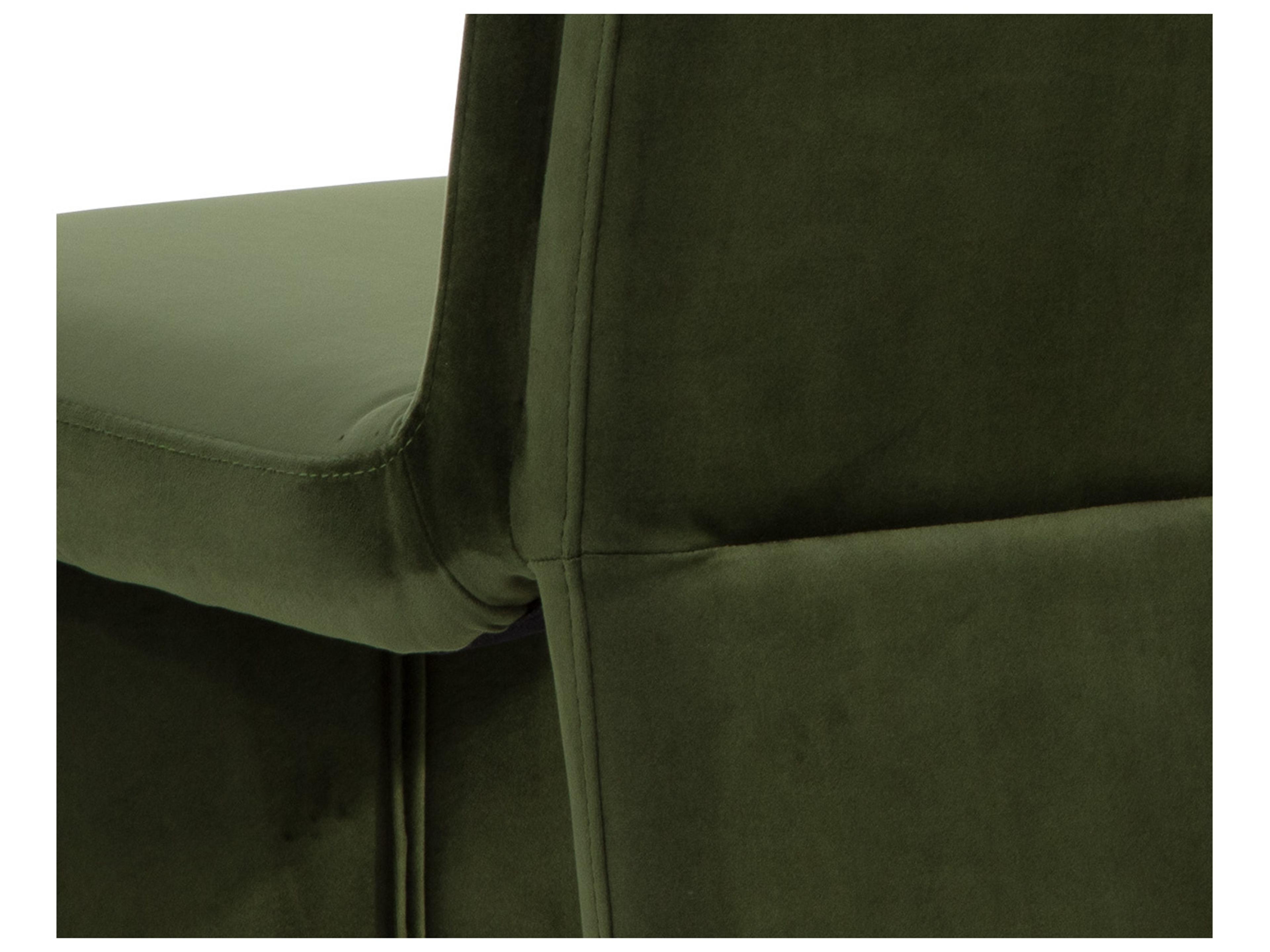Sunpan Cascata Green Upholstered Side Dining Chair