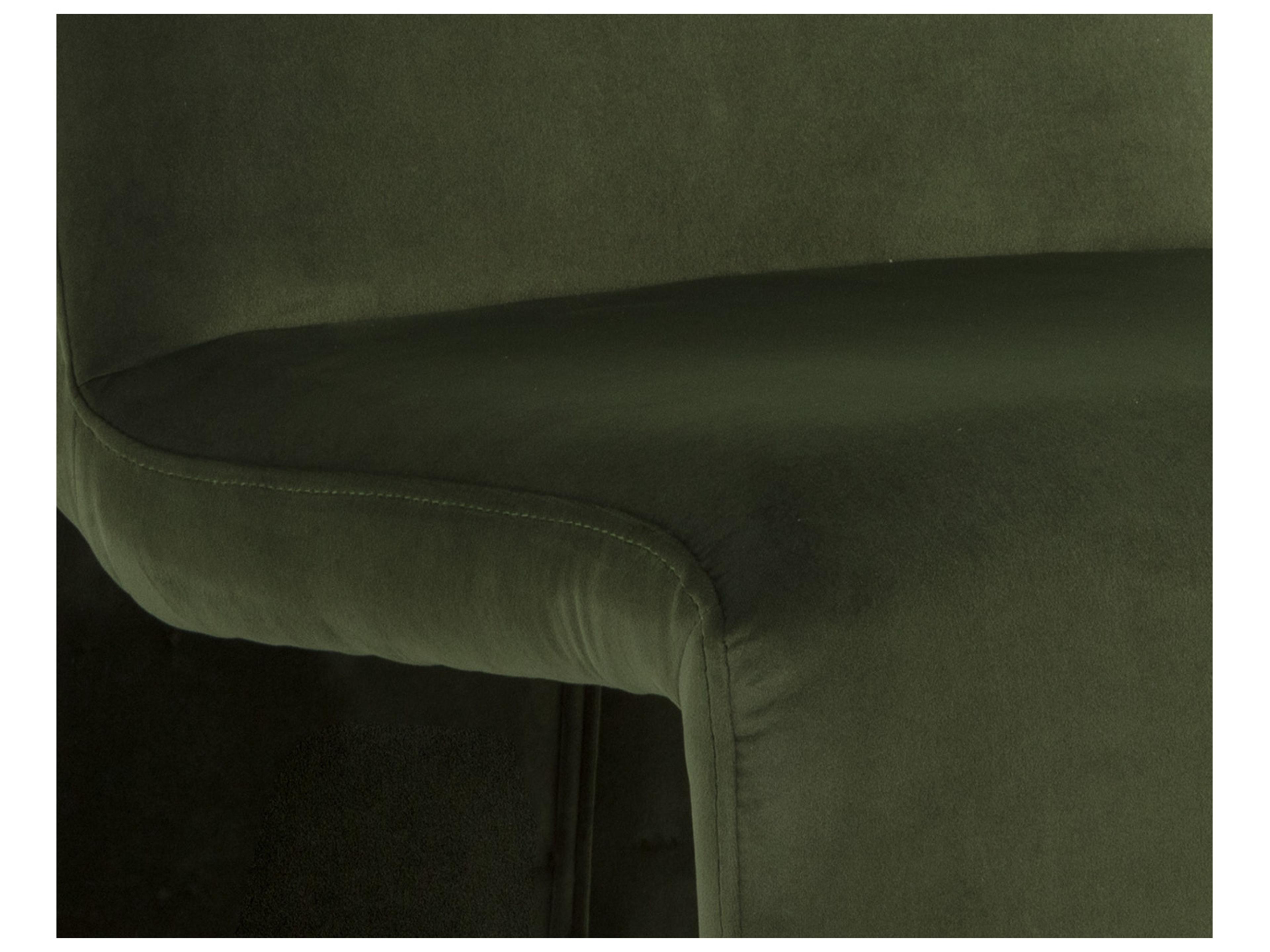 Sunpan Cascata Green Upholstered Side Dining Chair