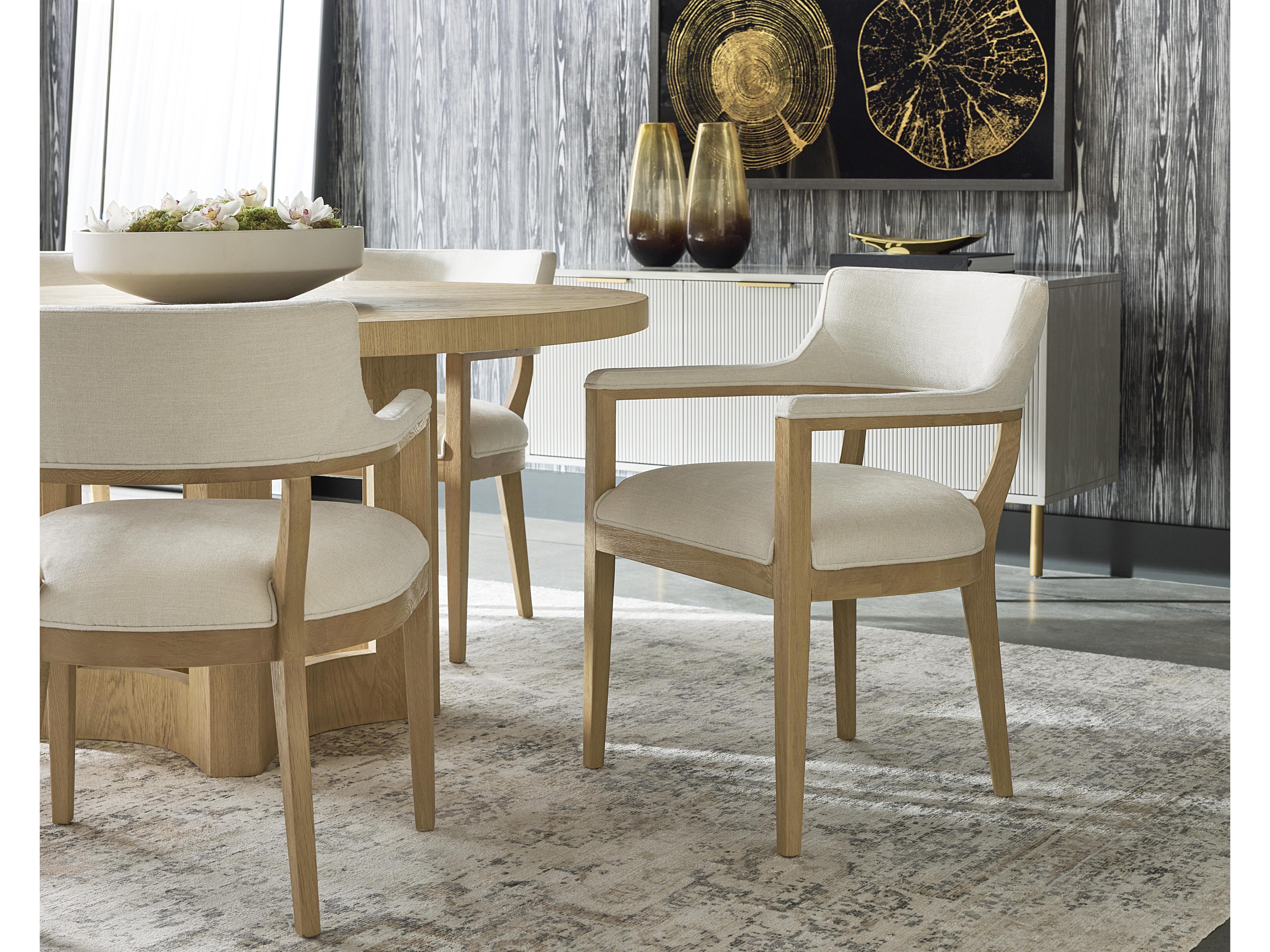 Sunpan Brylea Brylea Dining Armchair Natural Heather Ivory Tweed