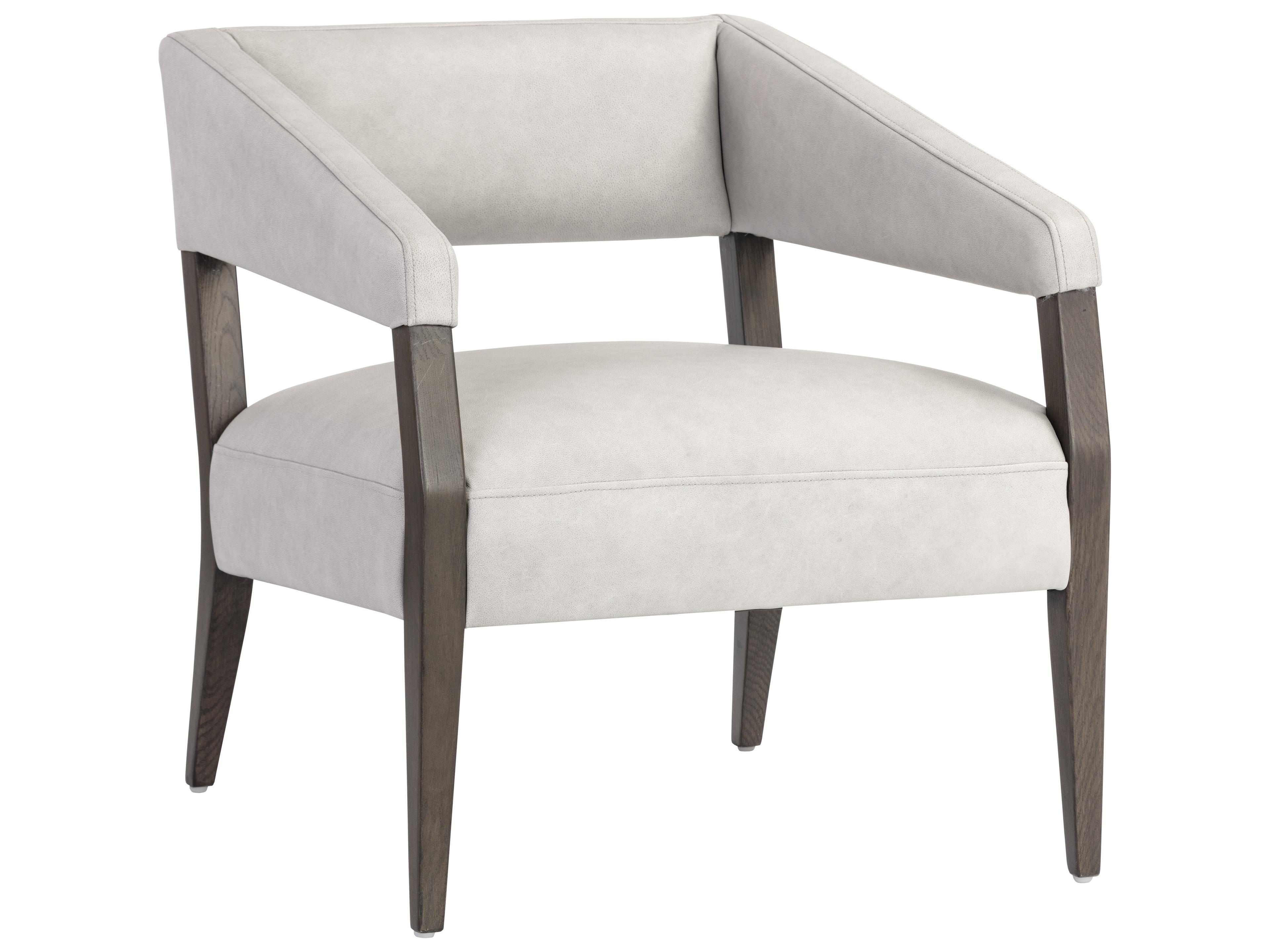 Carlyle Brown Leather Accent Chair