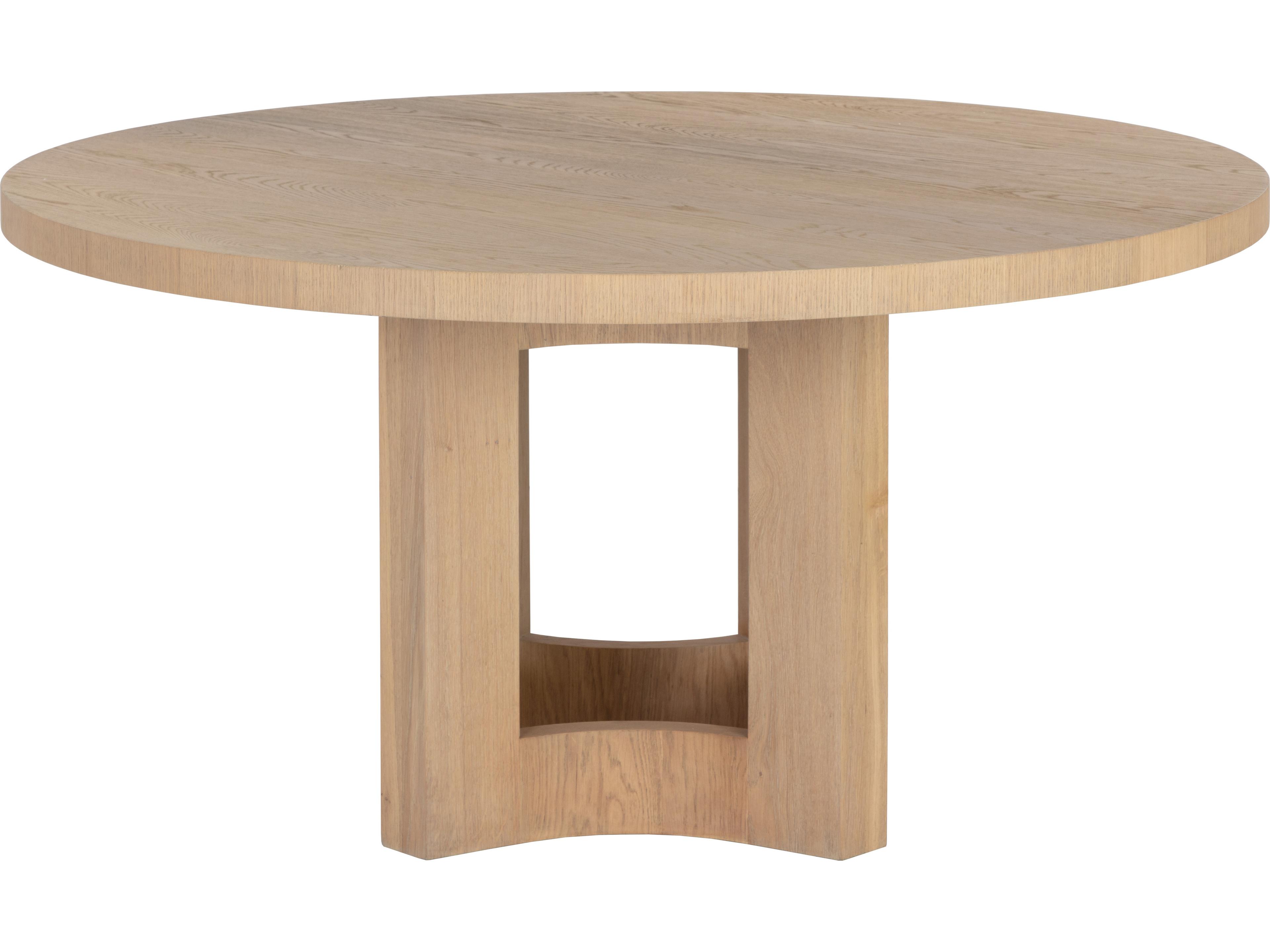 Sunpan Elma Round Wood Brown Dining Table