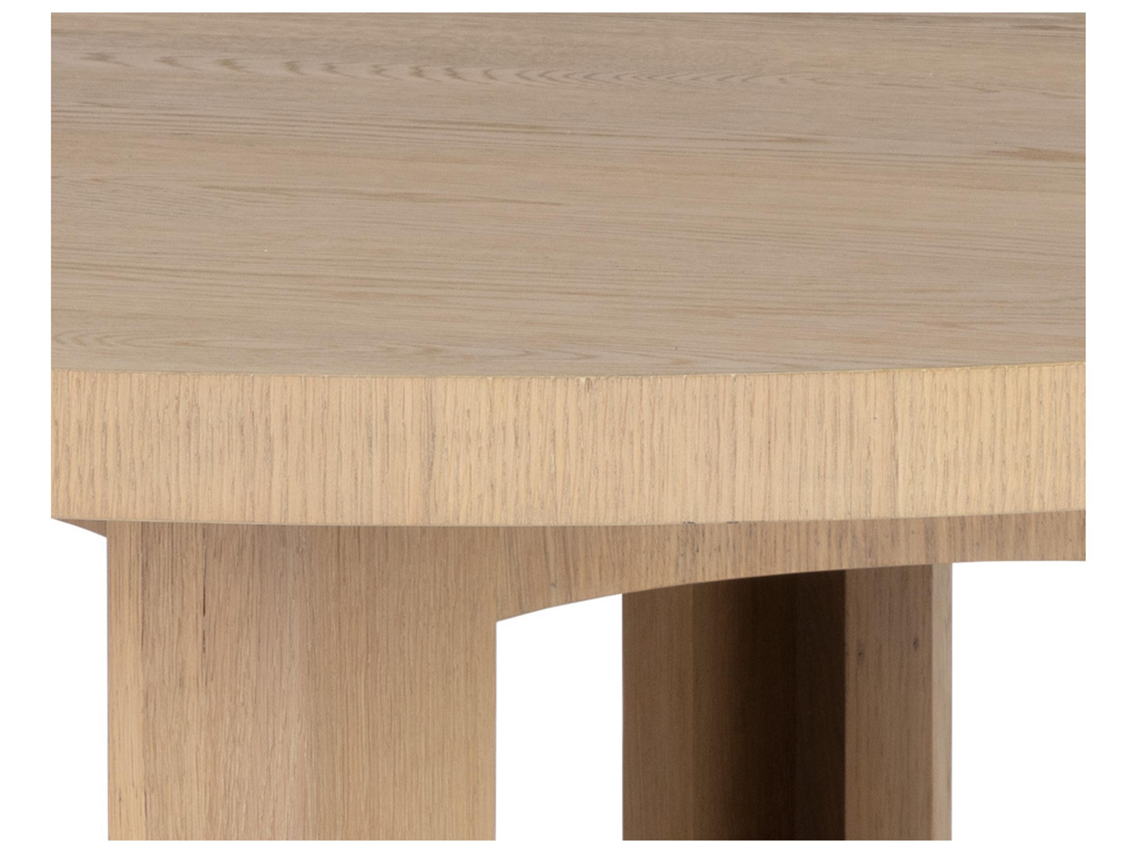 Sunpan Elma Round Wood Brown Dining Table