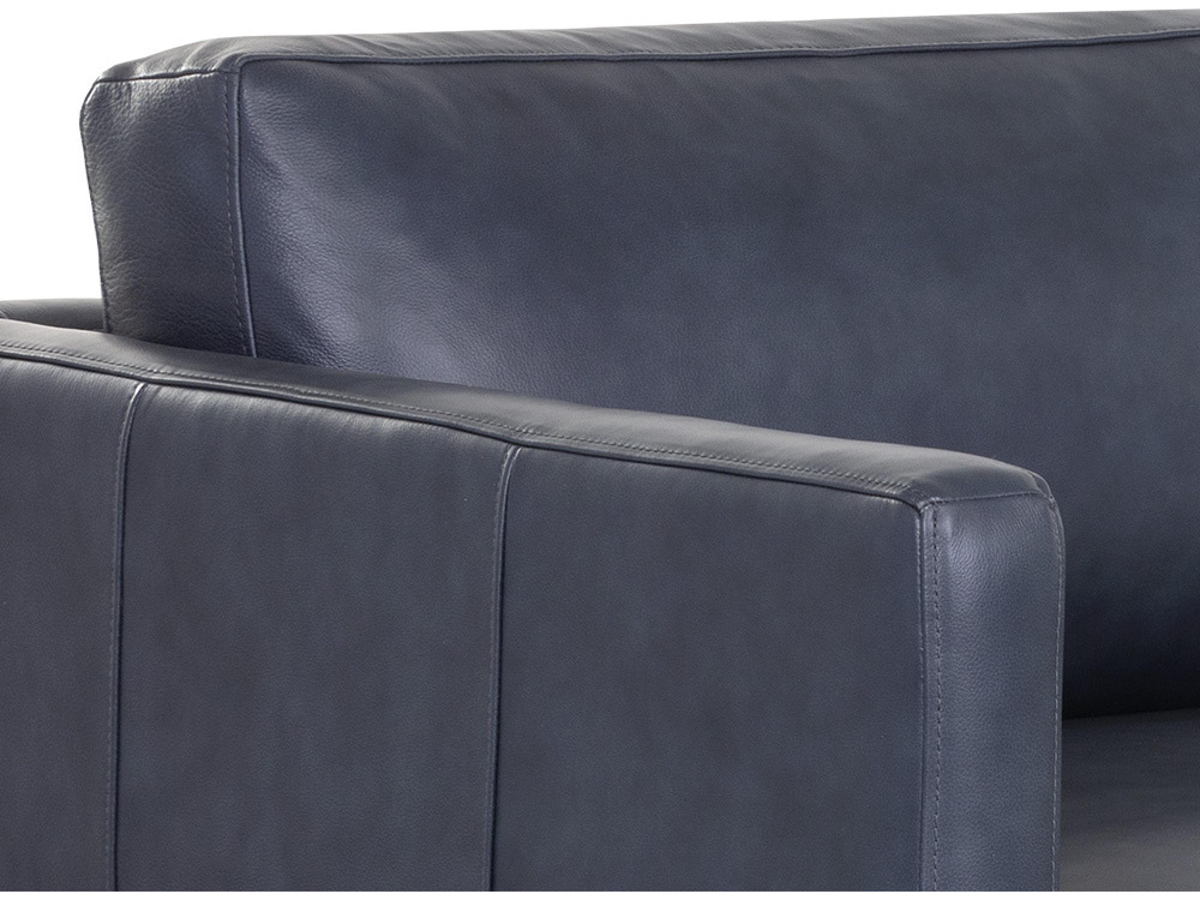 Sunpan Rogers 84" Rogers Sofa Cortina Ink Leather