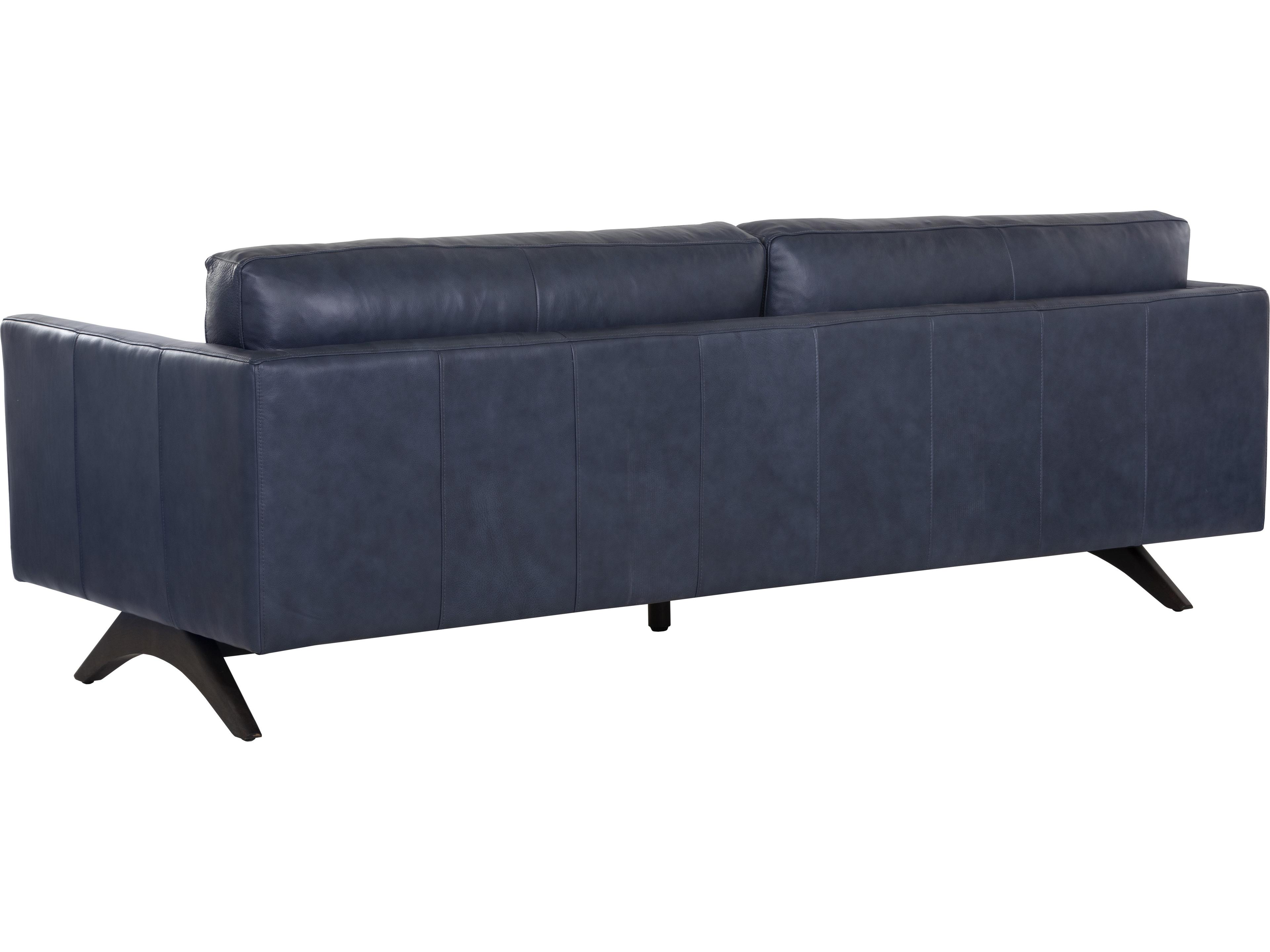 Sunpan Rogers 84" Rogers Sofa Cortina Ink Leather