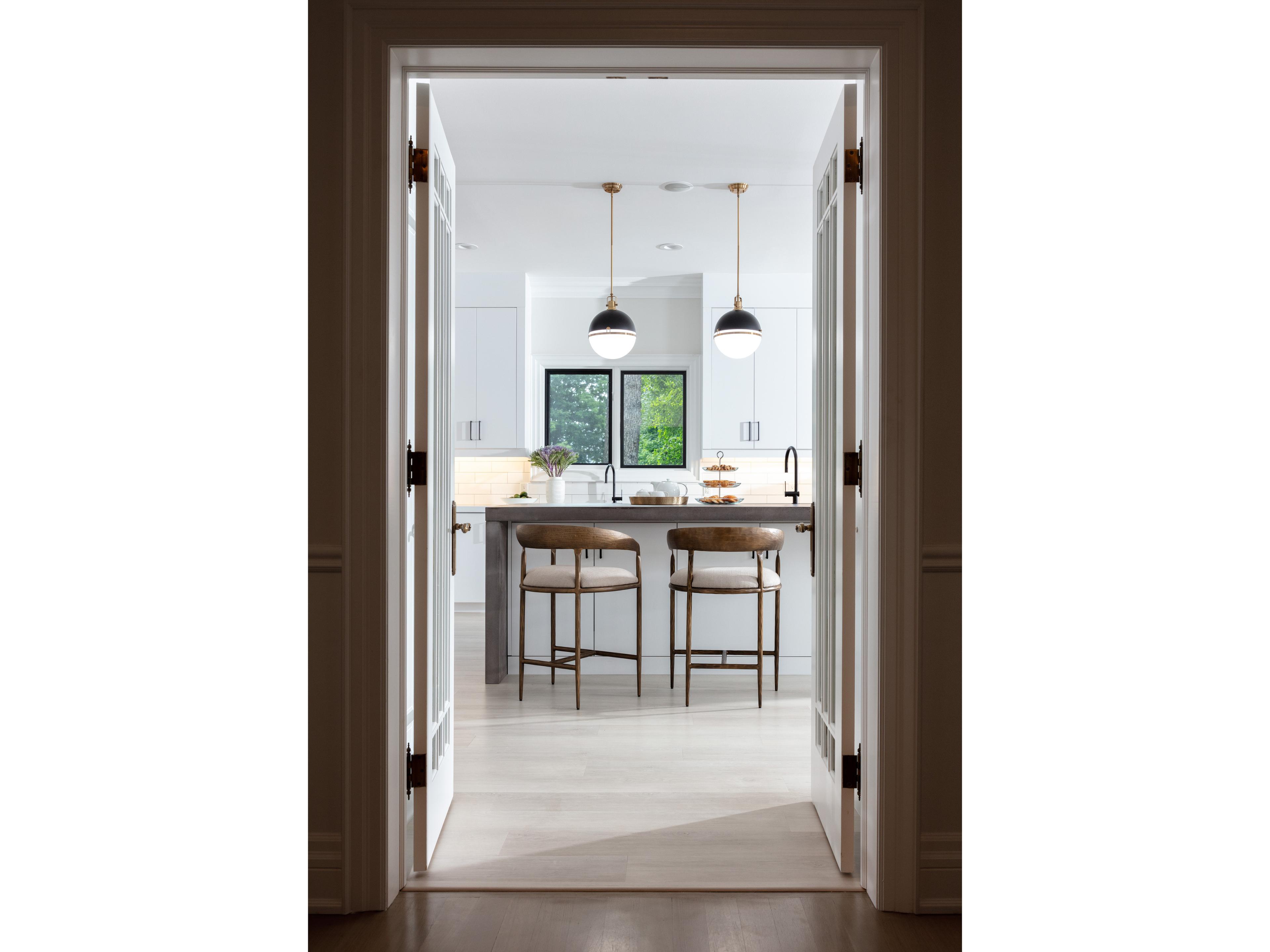 Sunpan Zanatta Zenith Taupe Grey Upholstered Counter Stool