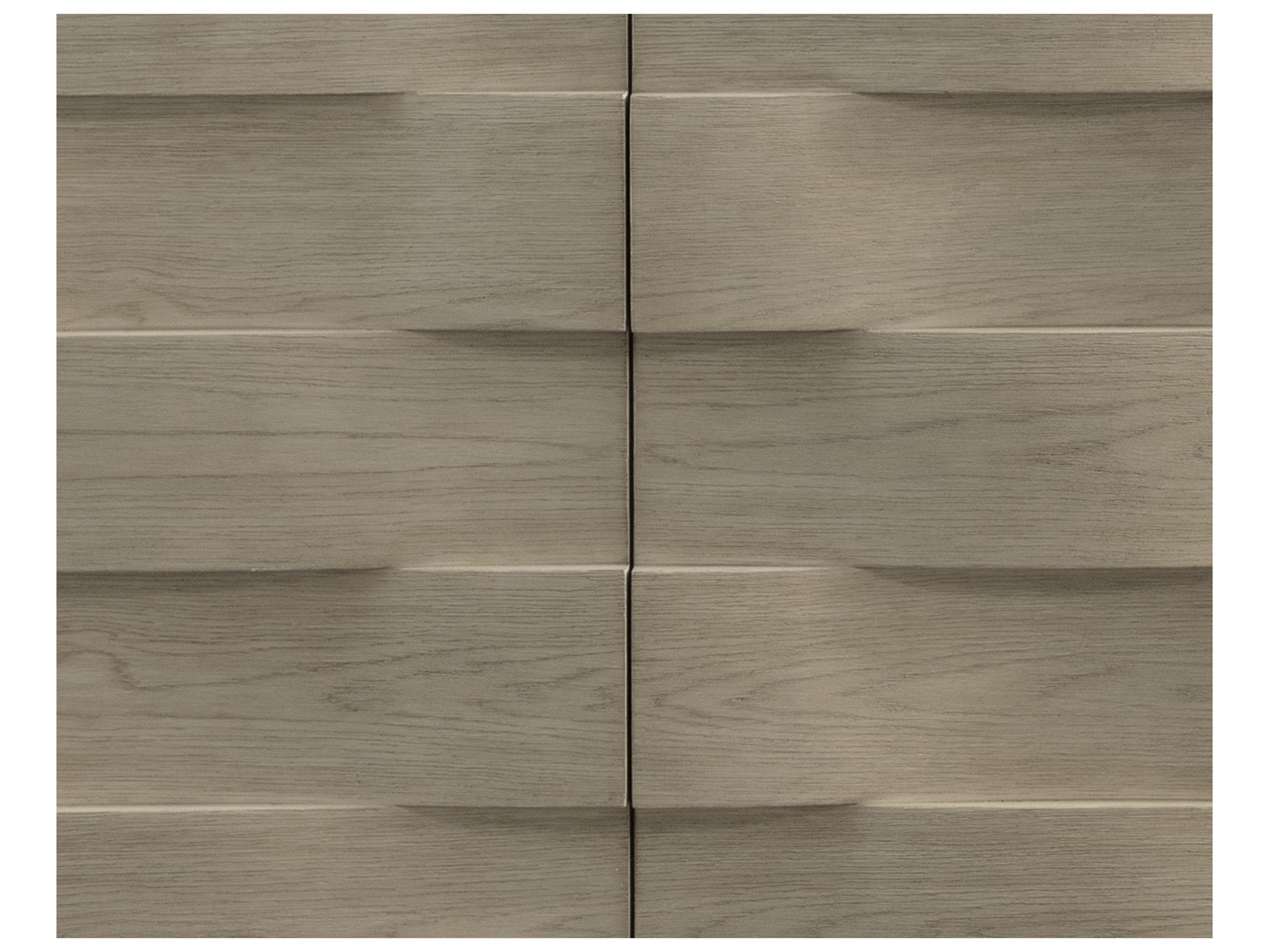 Sunpan Hoyos 75" Oak Wood Light Wash Warm Brass Sideboard