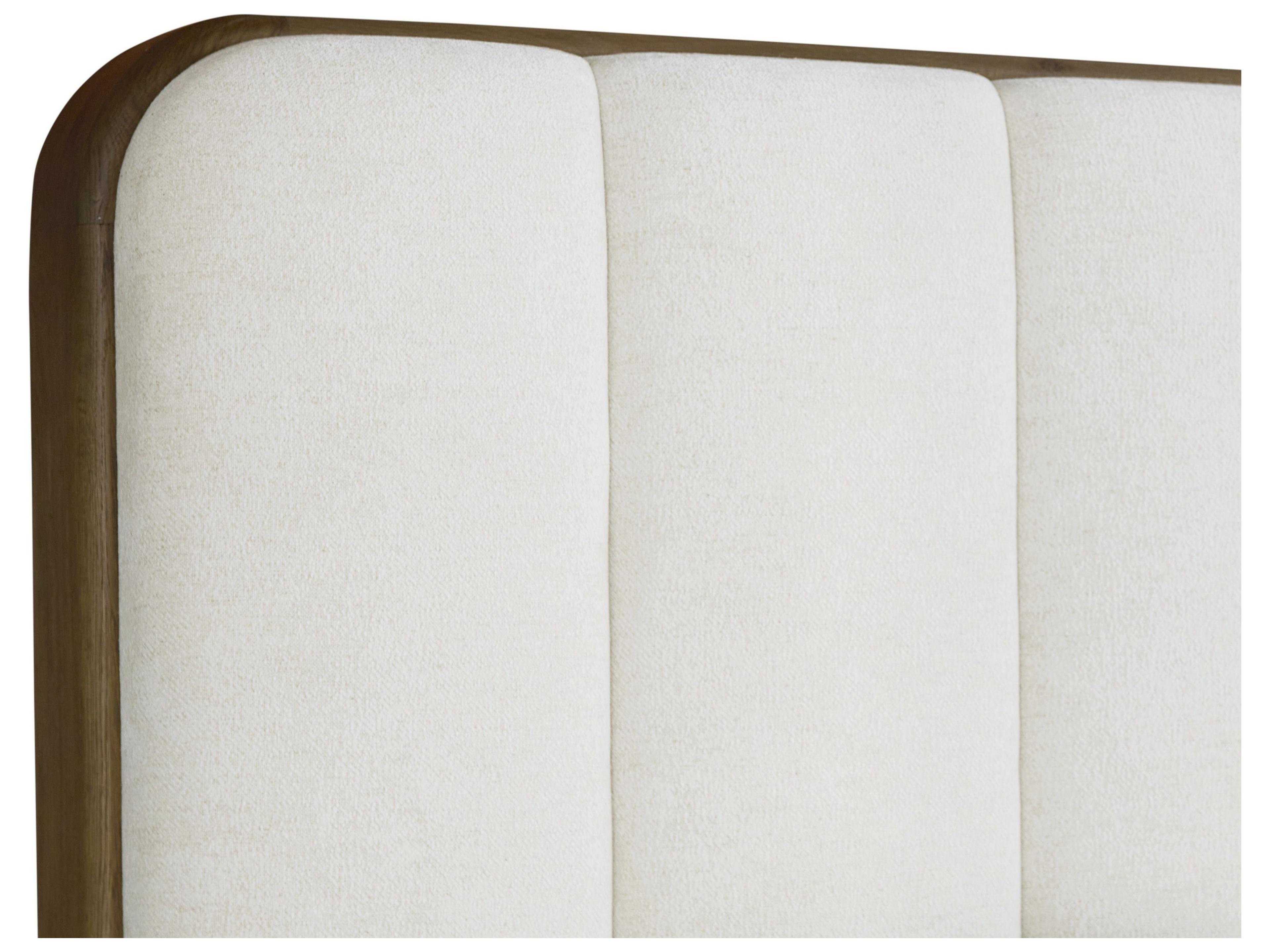 Sunpan Jamille Eclipse White Upholstered King Platform Bed