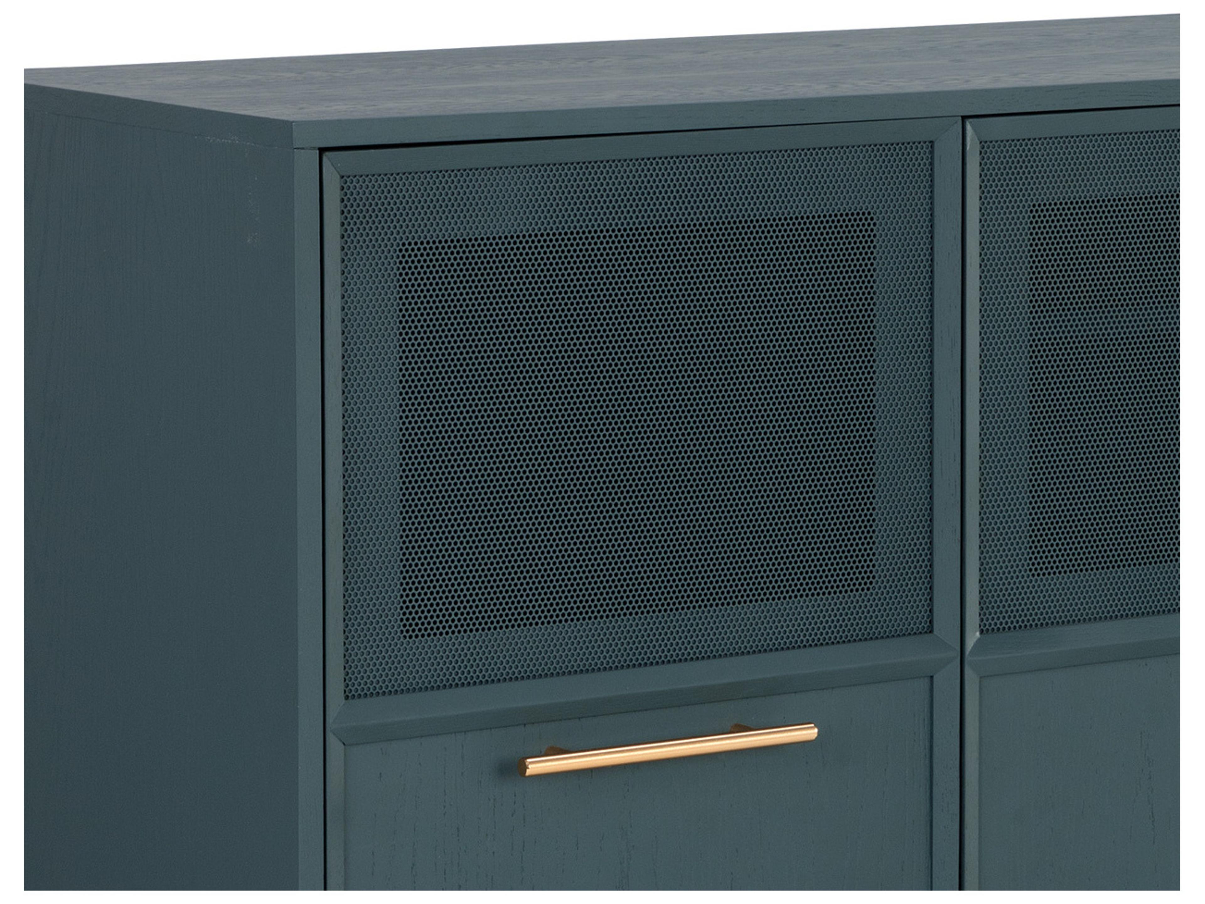 Sunpan Rivero 71" Oak Wood Teal Sideboard