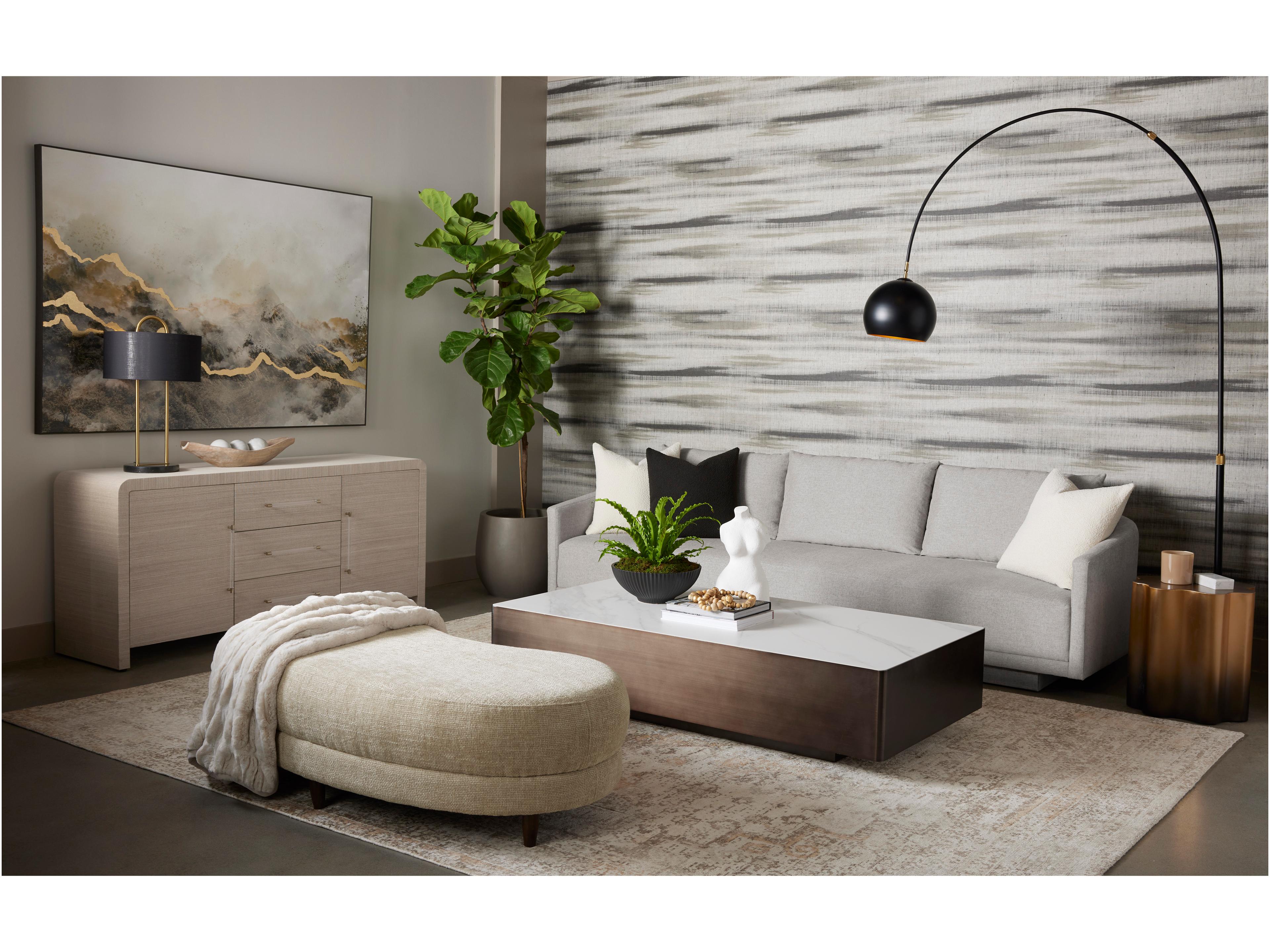 Sunpan Dahlia Metal Gold Ombre End Table