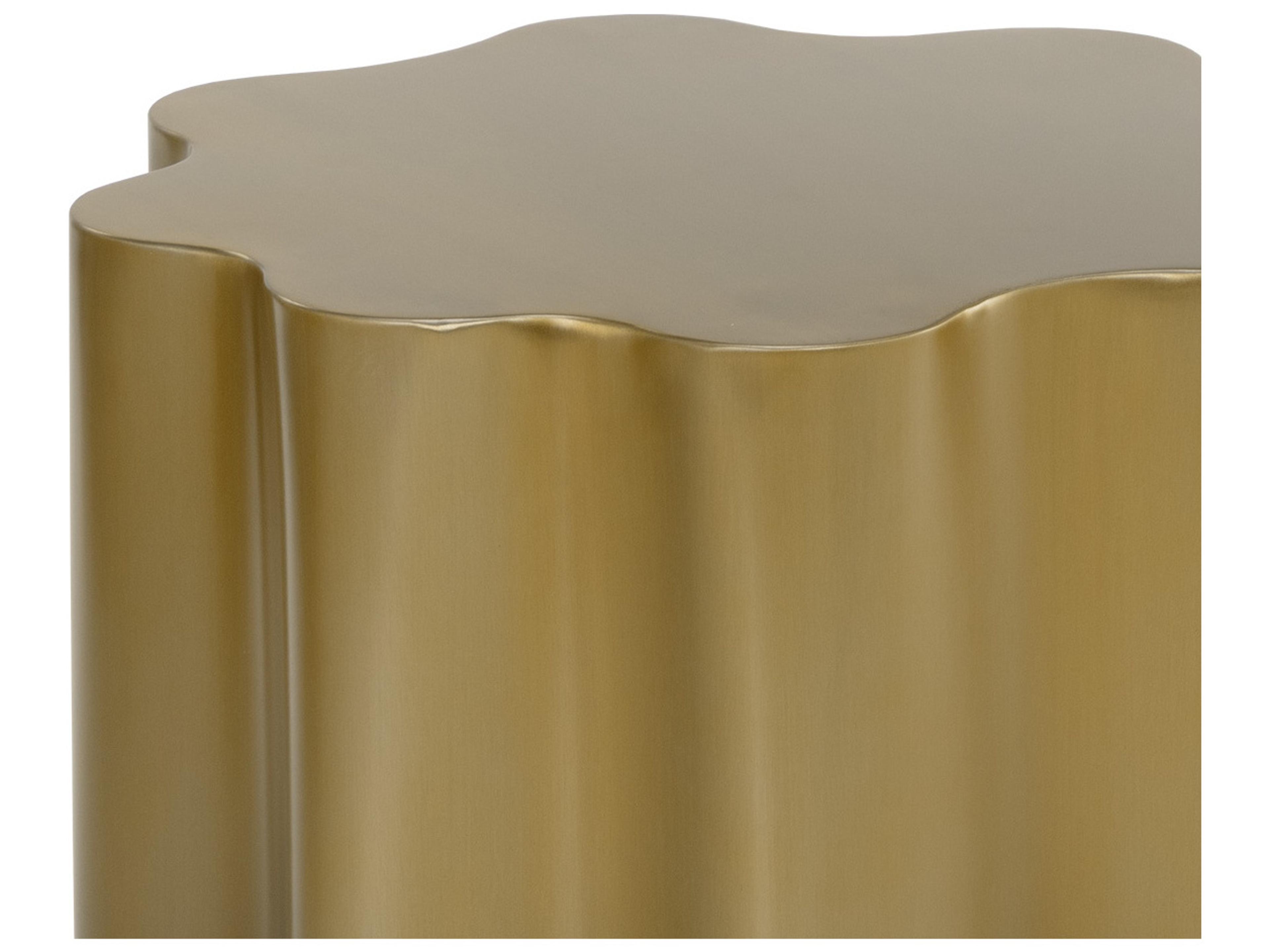 Sunpan Dahlia Metal Gold Ombre End Table