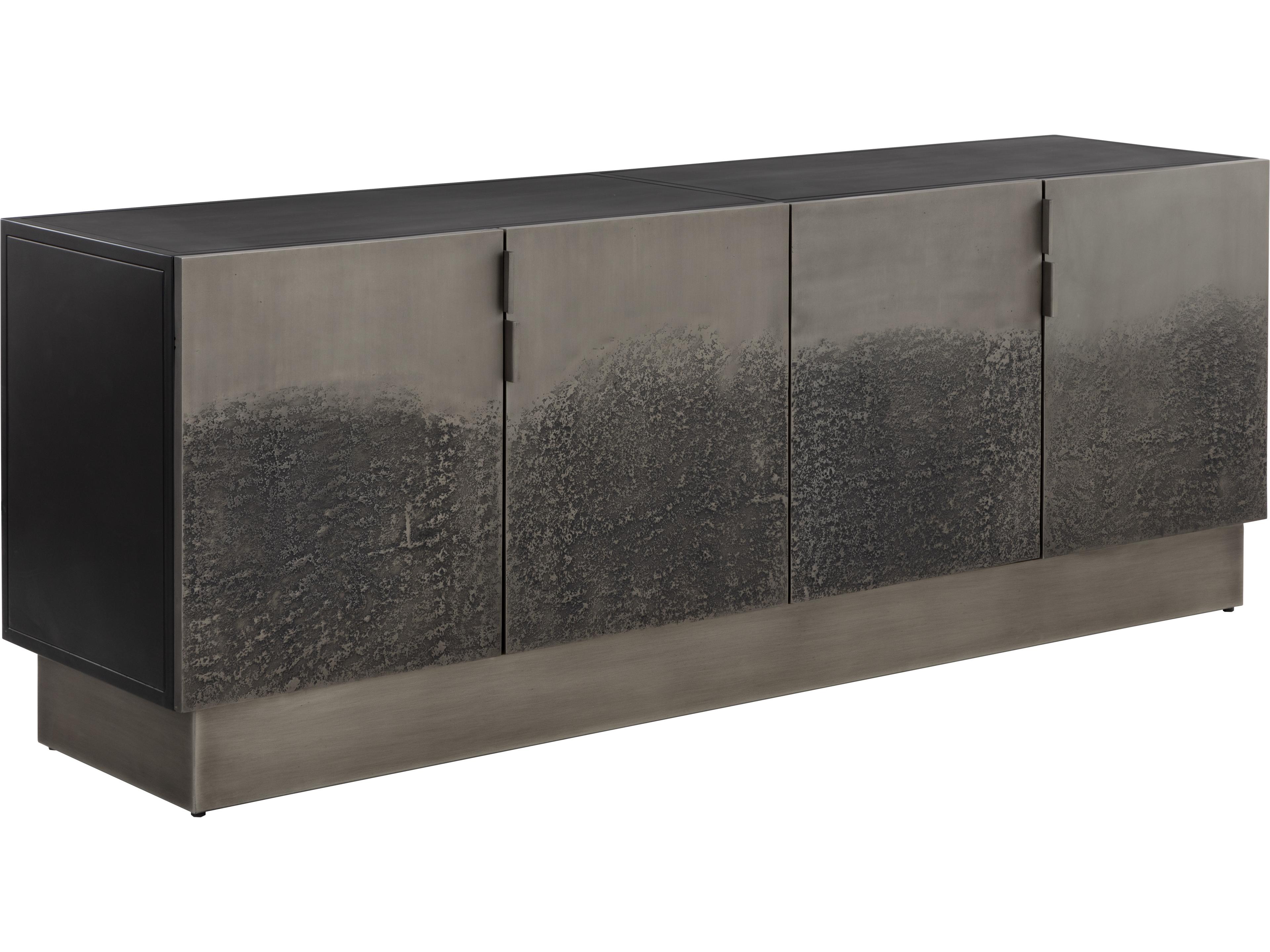 Caddo 71" Black Antique Nickel Sideboard