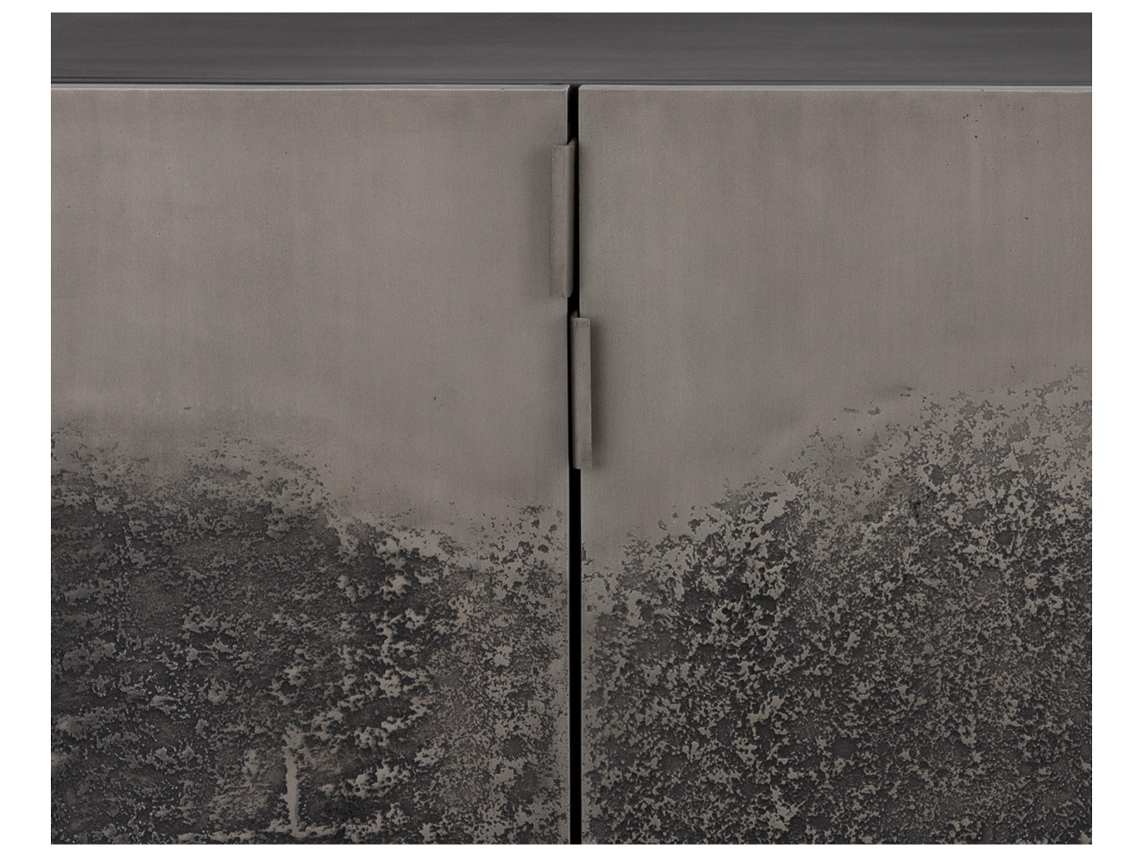 Sunpan Caddo 71" Black Antique Nickel Sideboard