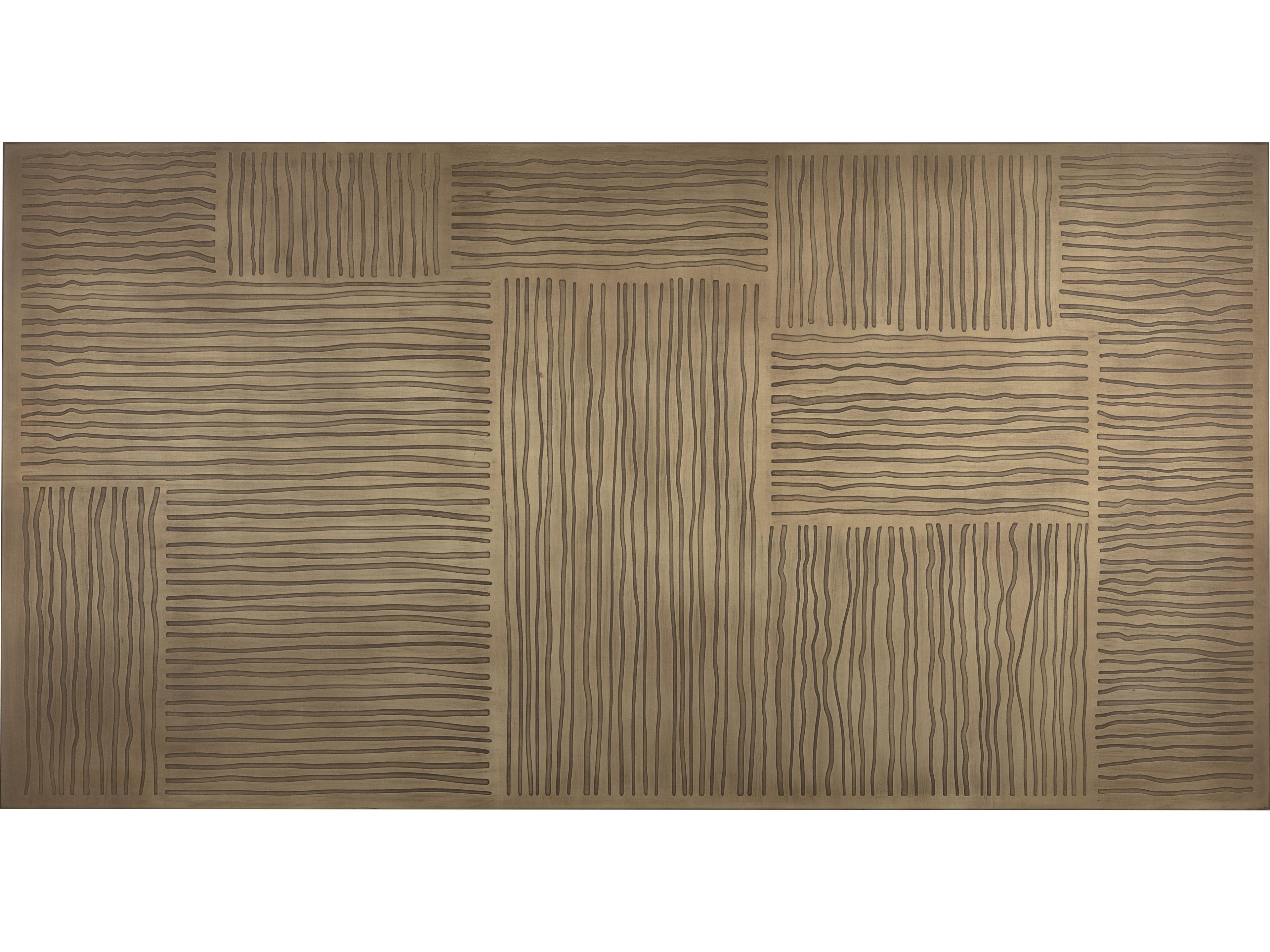 Sunpan Corina Gold Rectangular Metal Bar Table