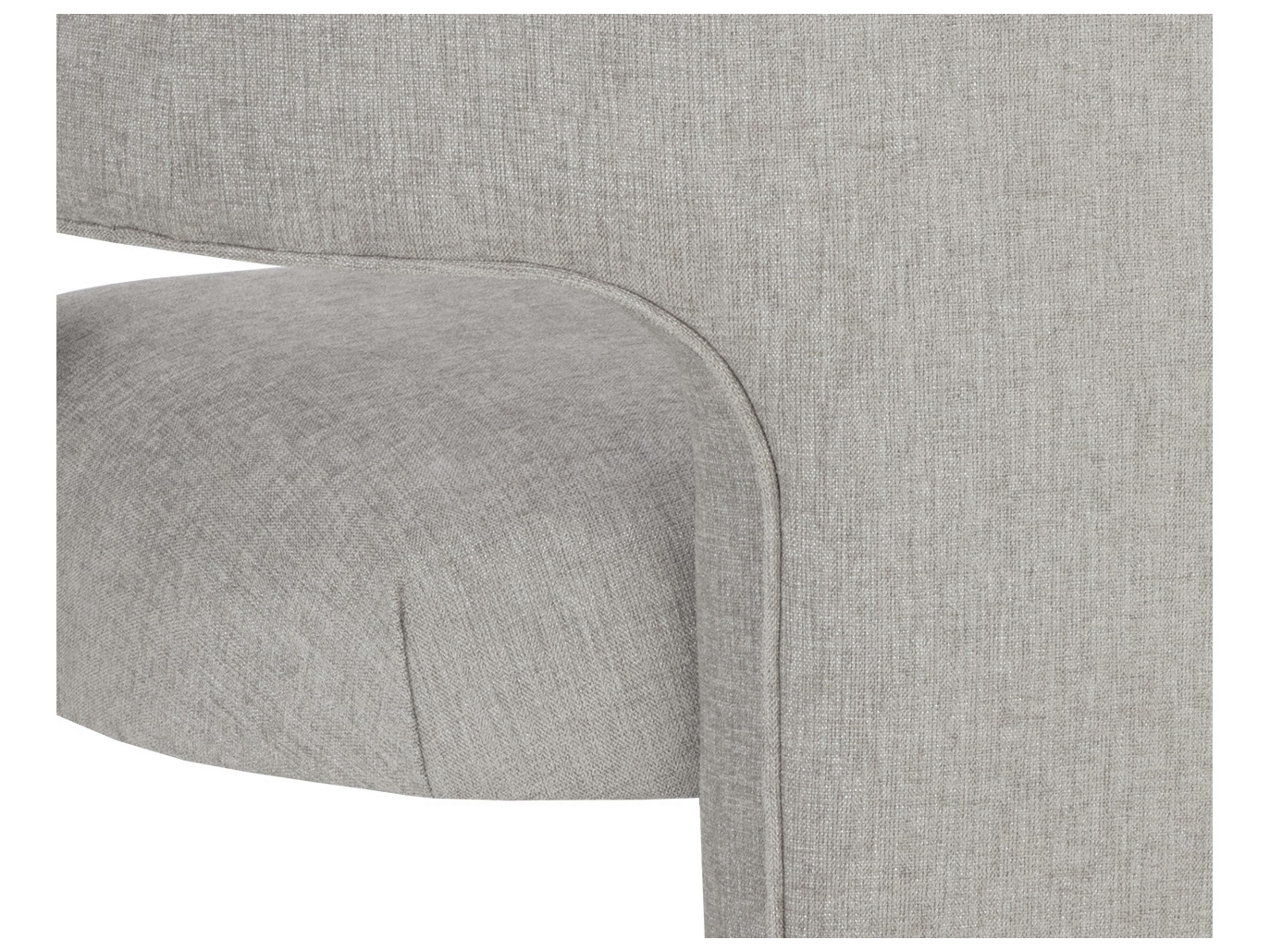 Sunpan Isidore Gray Fabric Accent Chair