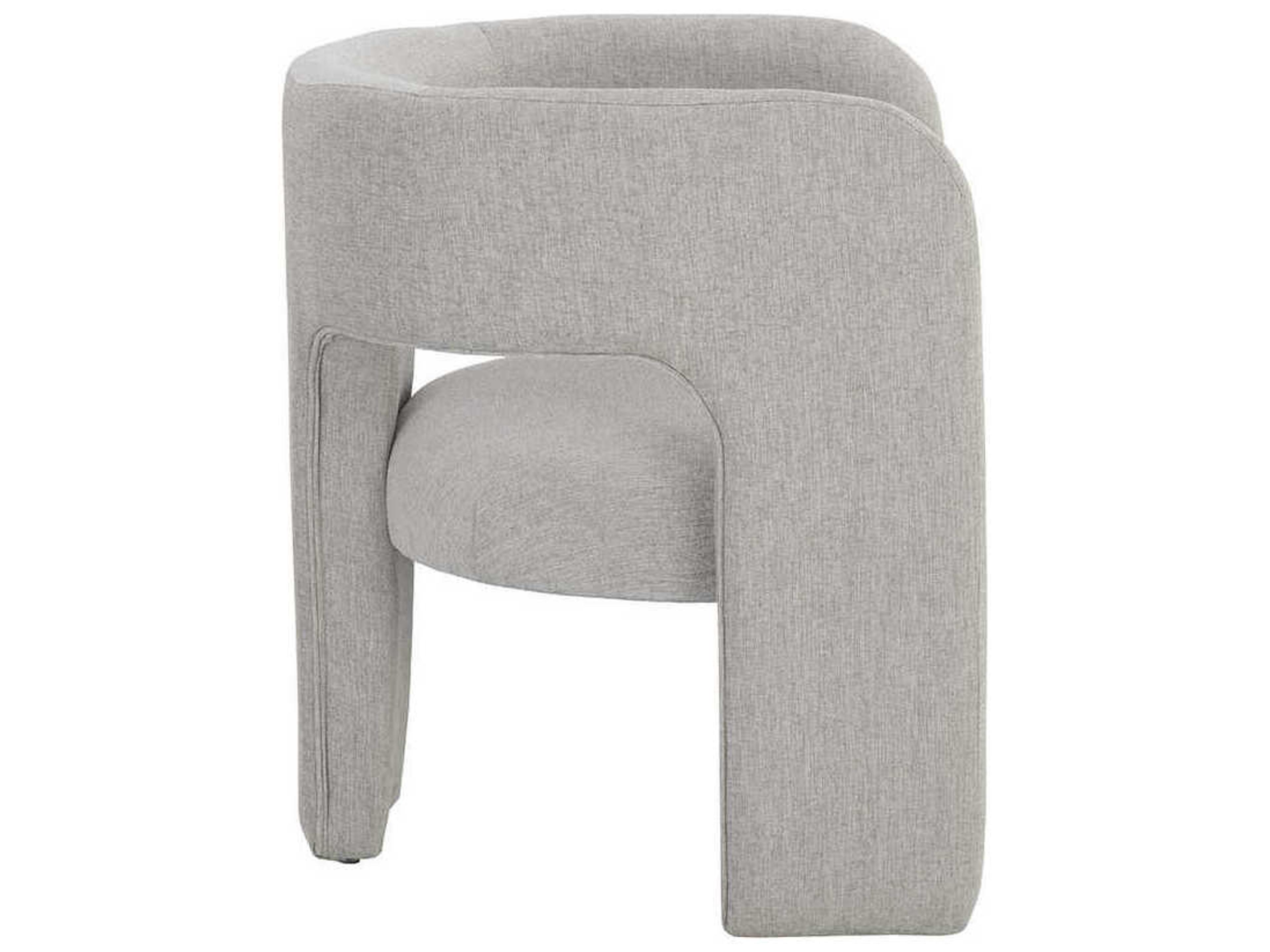 Sunpan Isidore Gray Fabric Accent Chair
