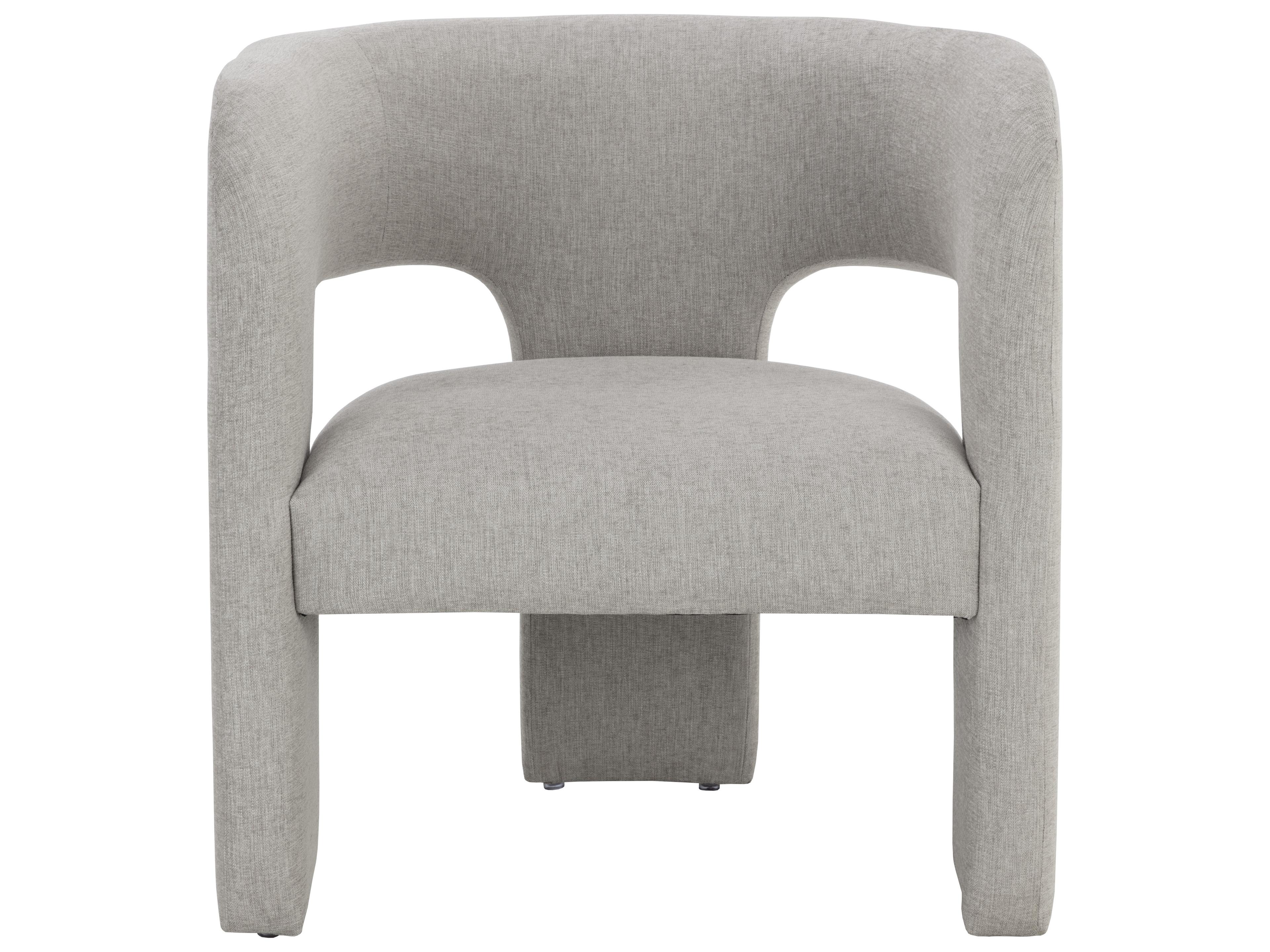 Sunpan Isidore Gray Fabric Accent Chair