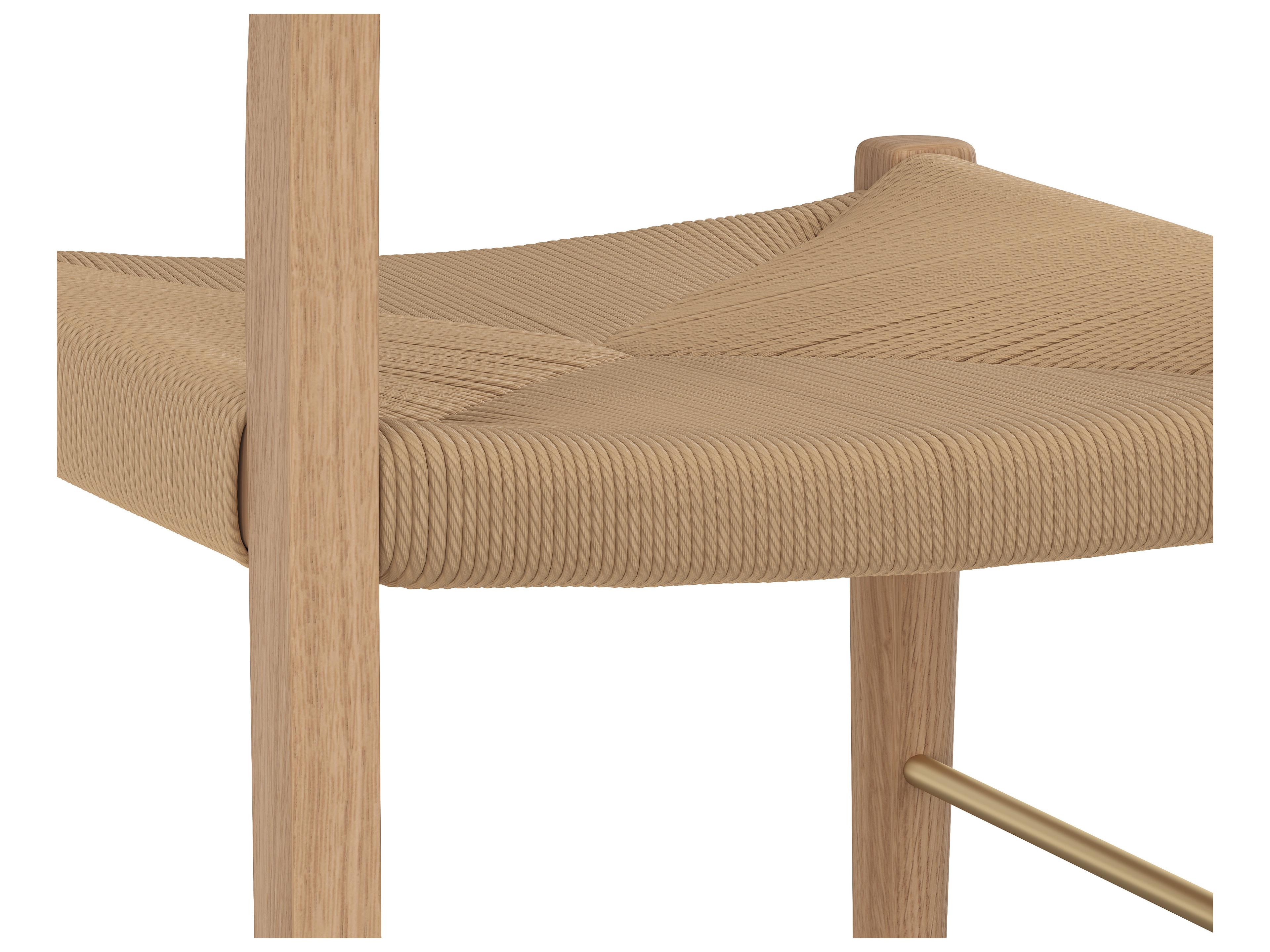 Sunpan Bondi Light Oak Wood Counter Stool