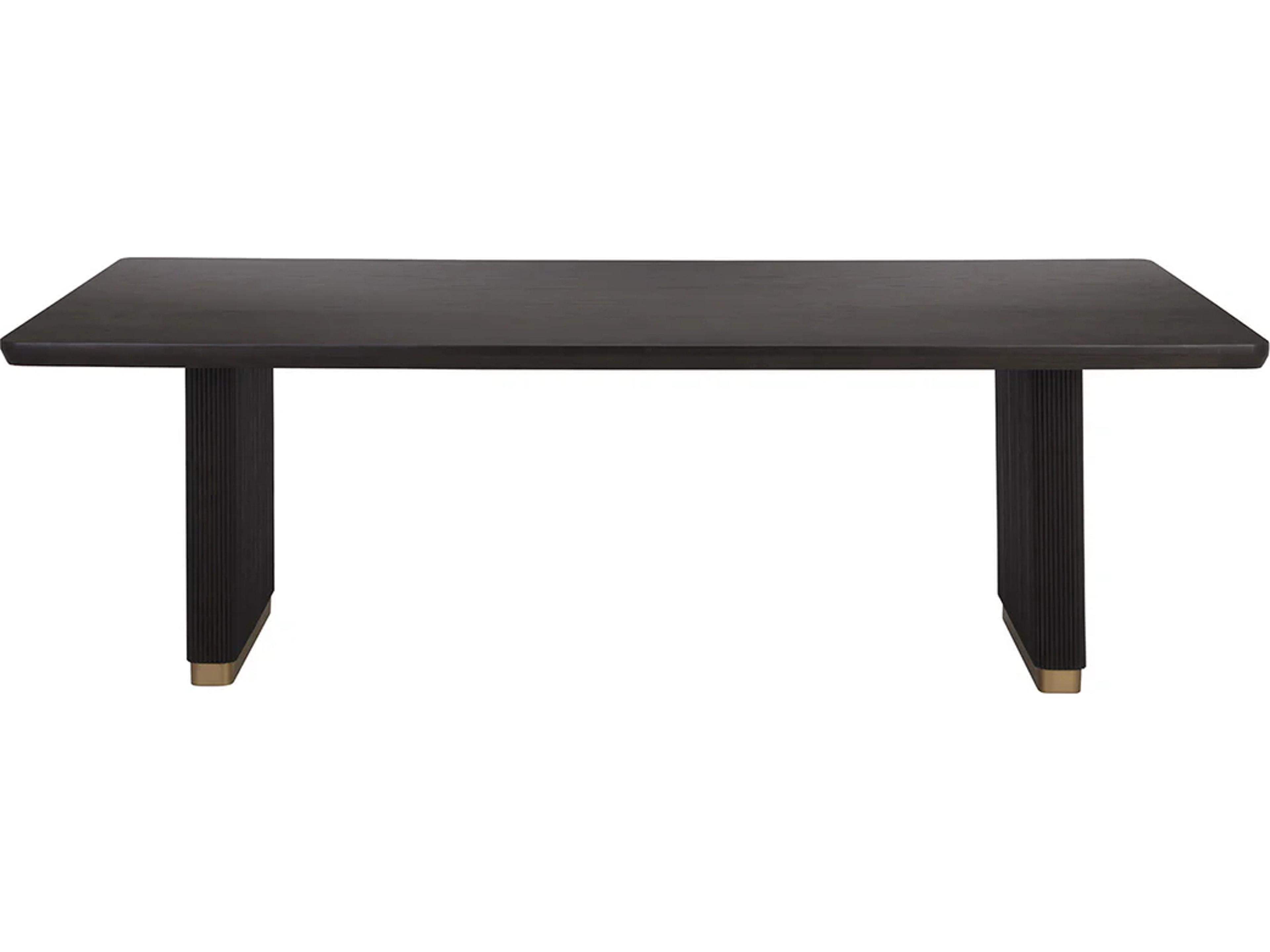 Sunpan Kalla Rectangular Wood Charcoal Dining Table