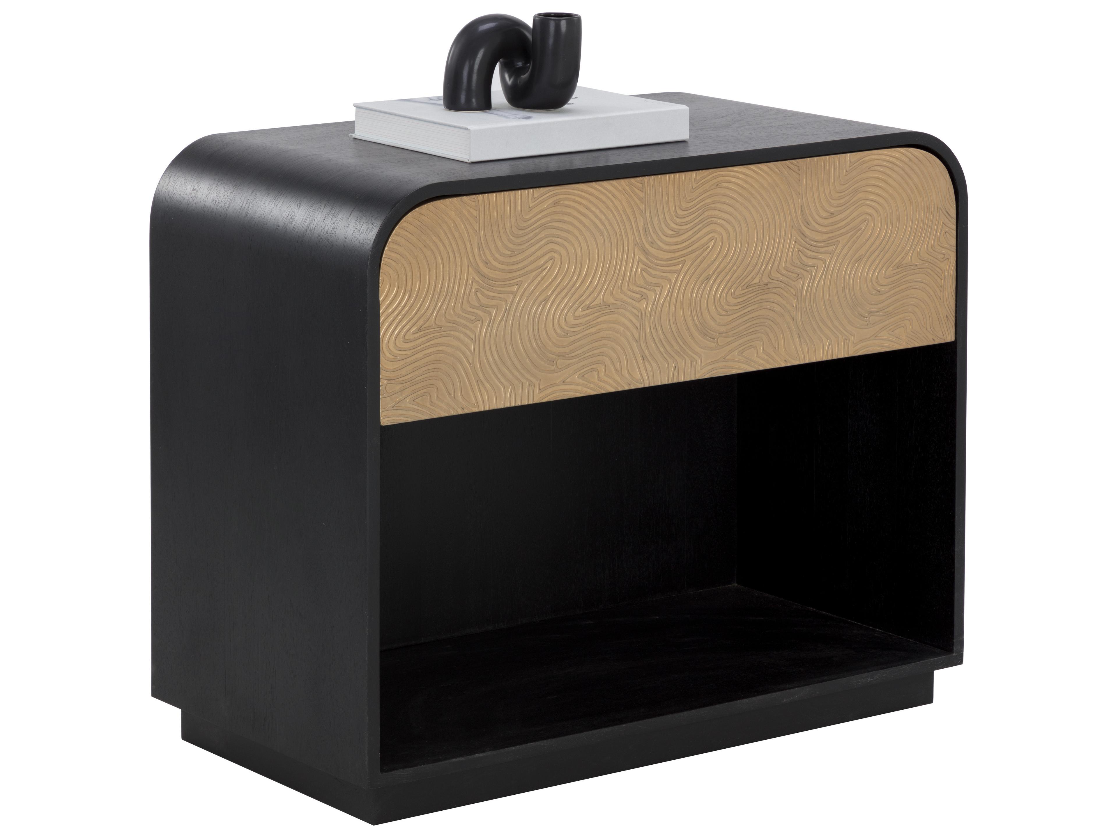 Algarve 1-Drawer Mango Wood Nightstand