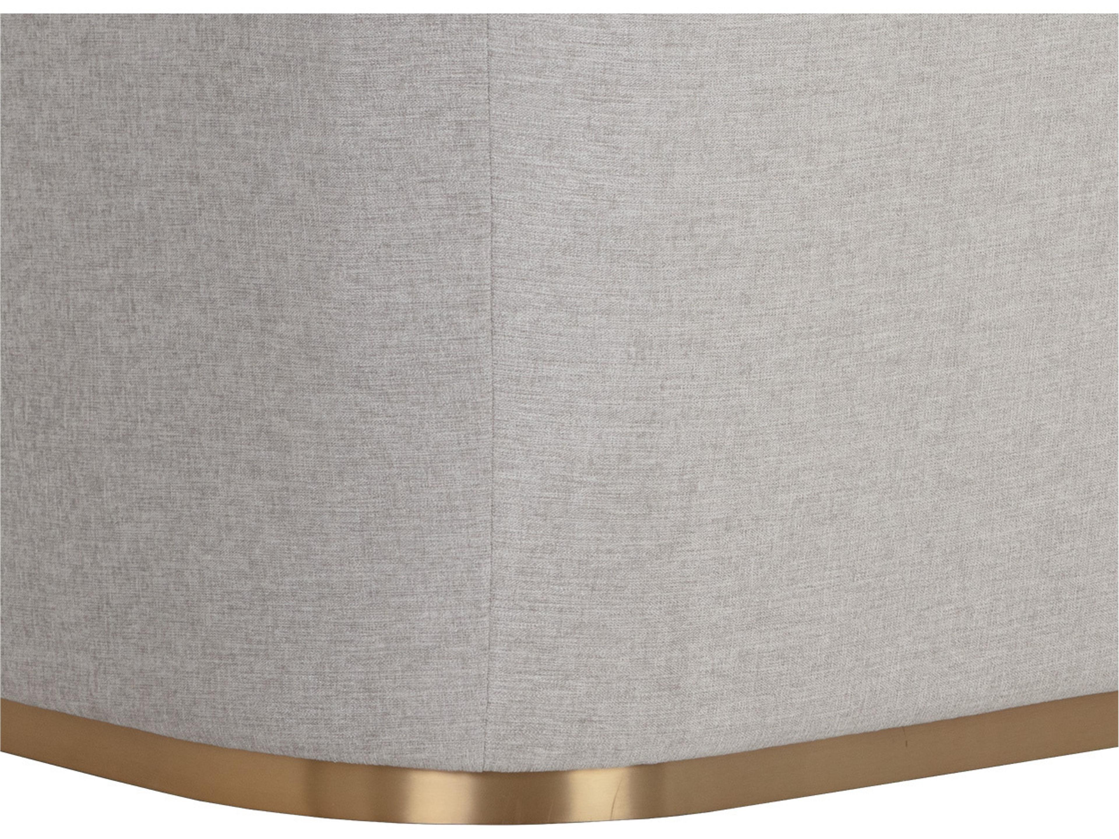 Sunpan Sheva Ernst Sandstone Meg Ash Brown Upholstered Sofa