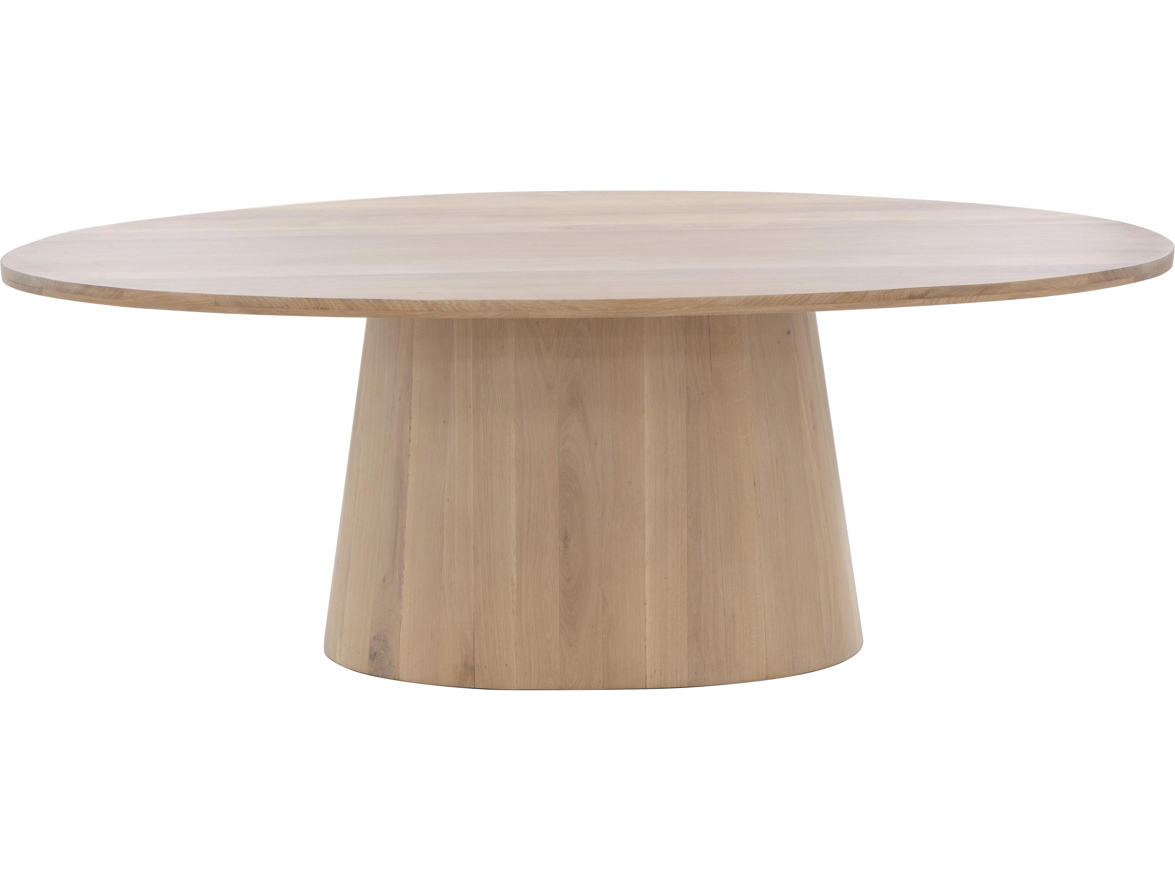 Sunpan Elina Elina Dining Table Oval Light Oak