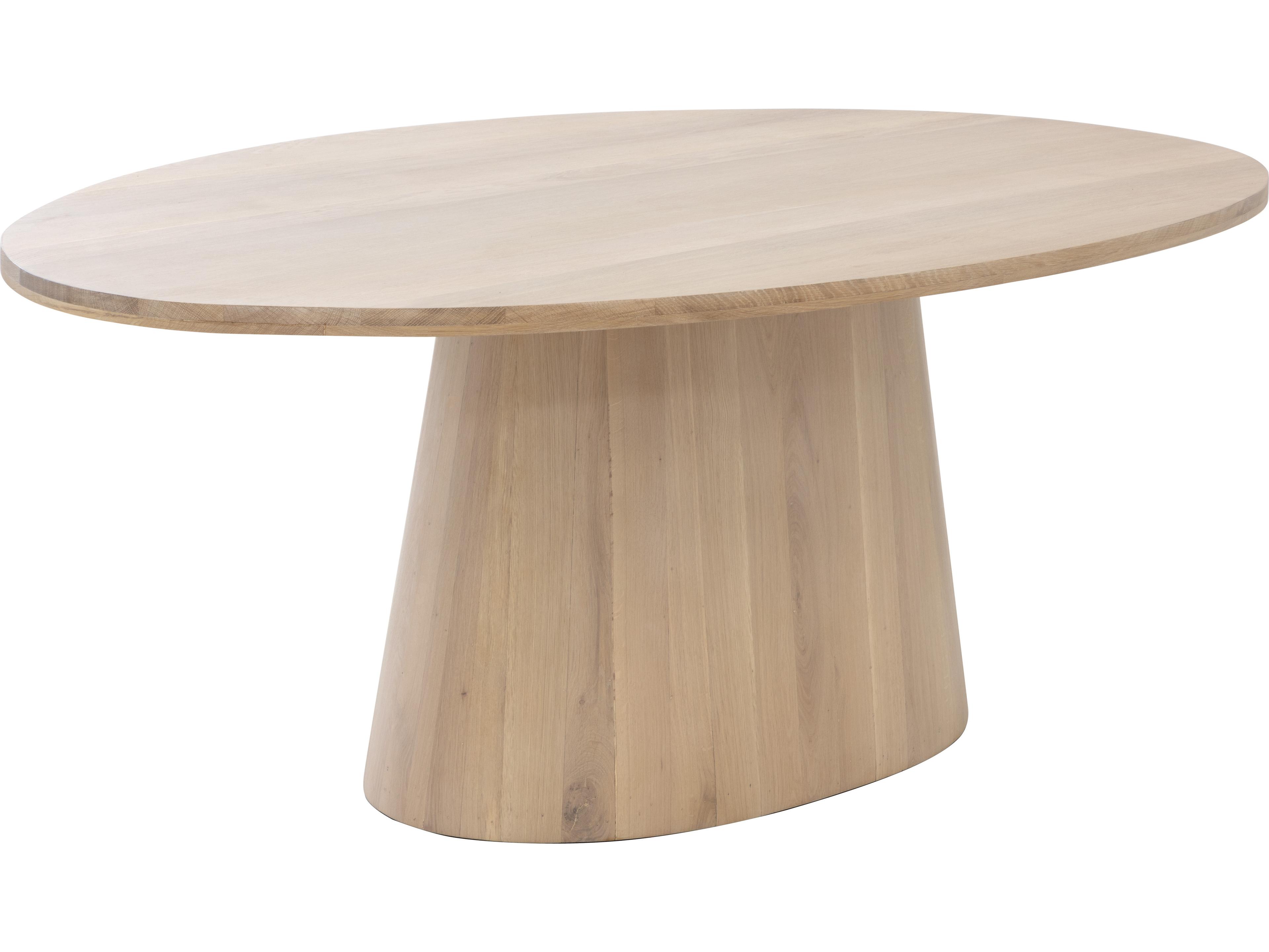Sunpan Elina Elina Dining Table Oval Light Oak