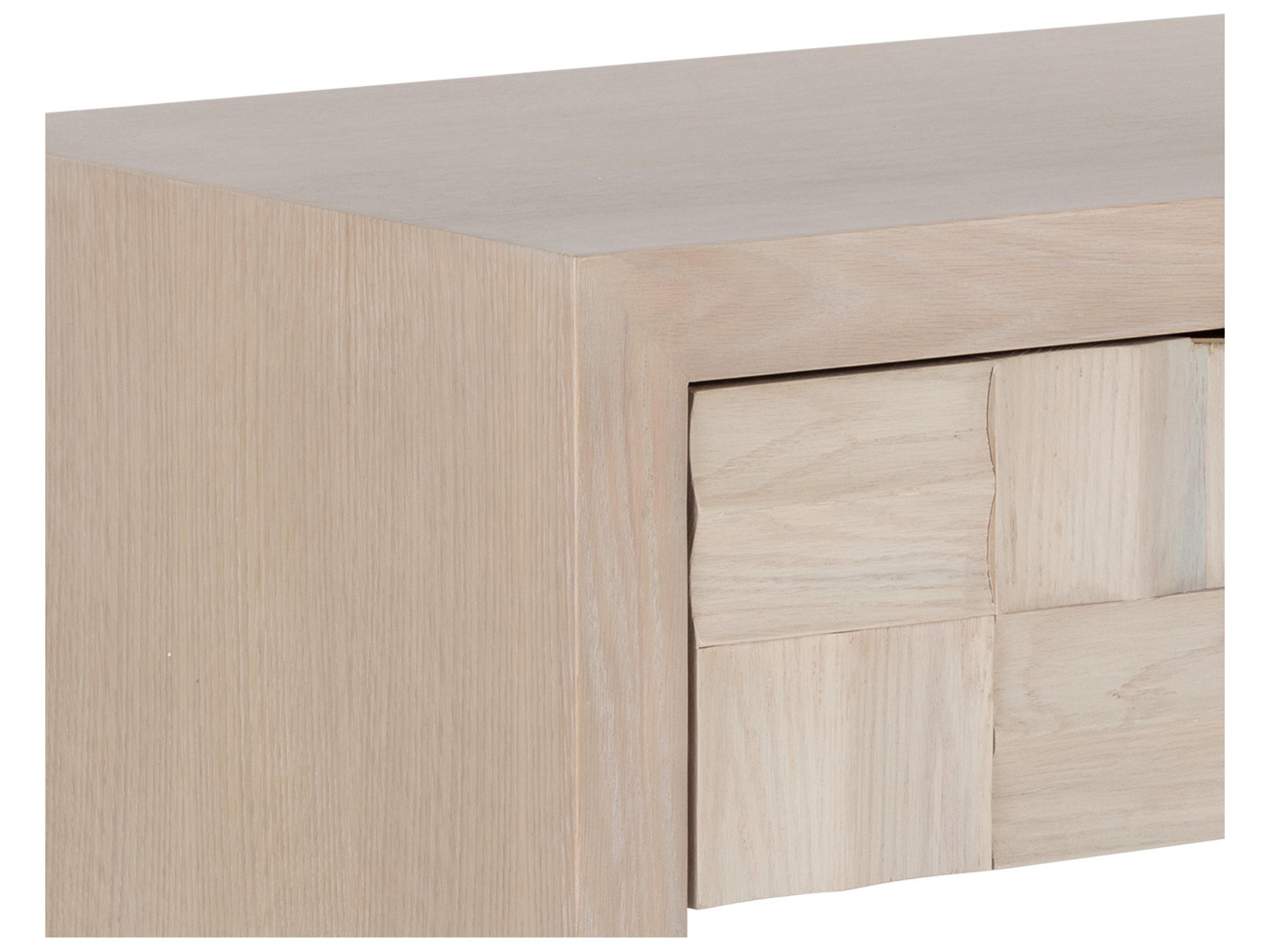 Sunpan Akava 1-Drawer Oak Wood Nightstand
