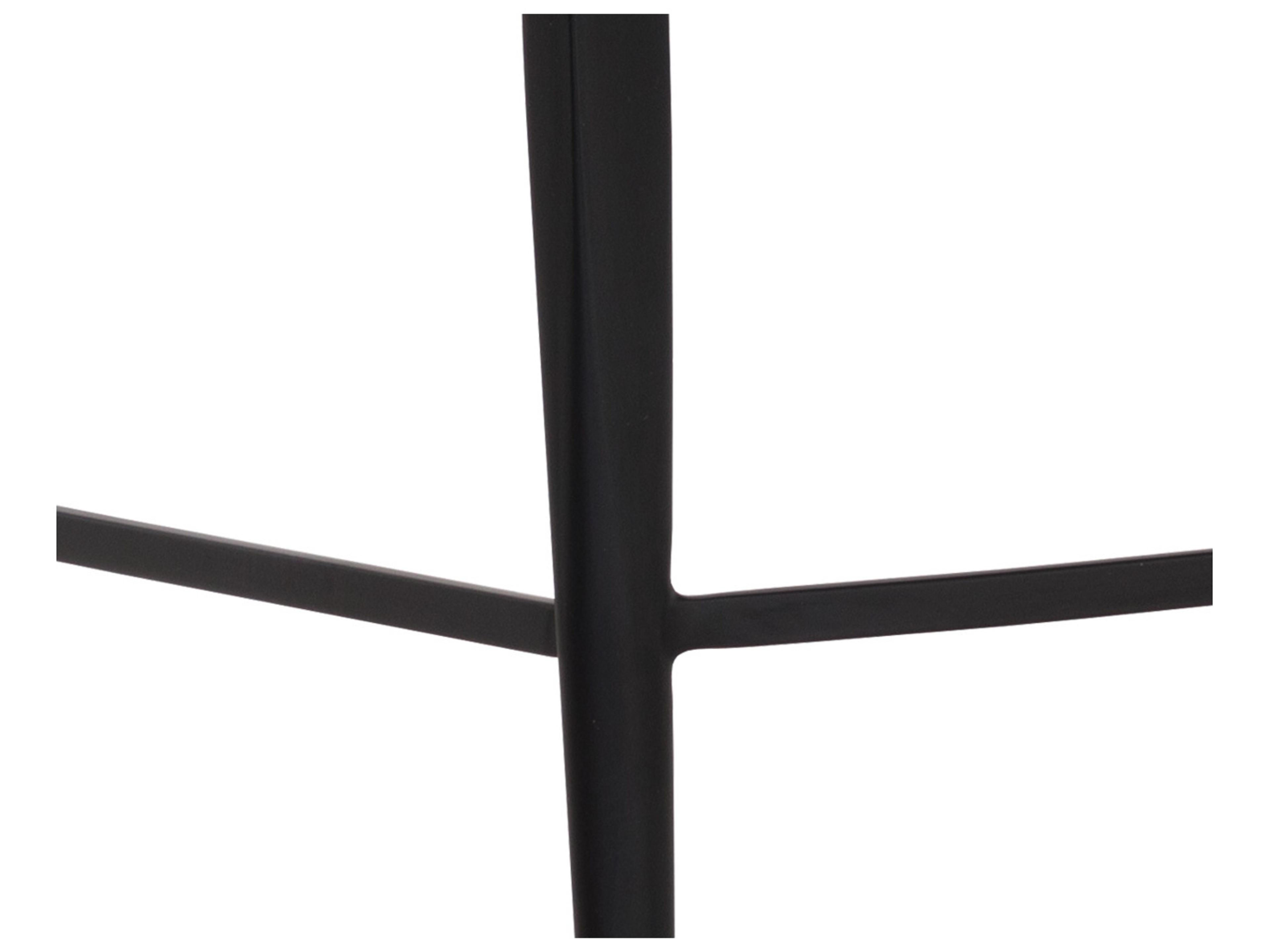 Sunpan Astra Black Cinnamon Brown Faux Leather Bar Stool