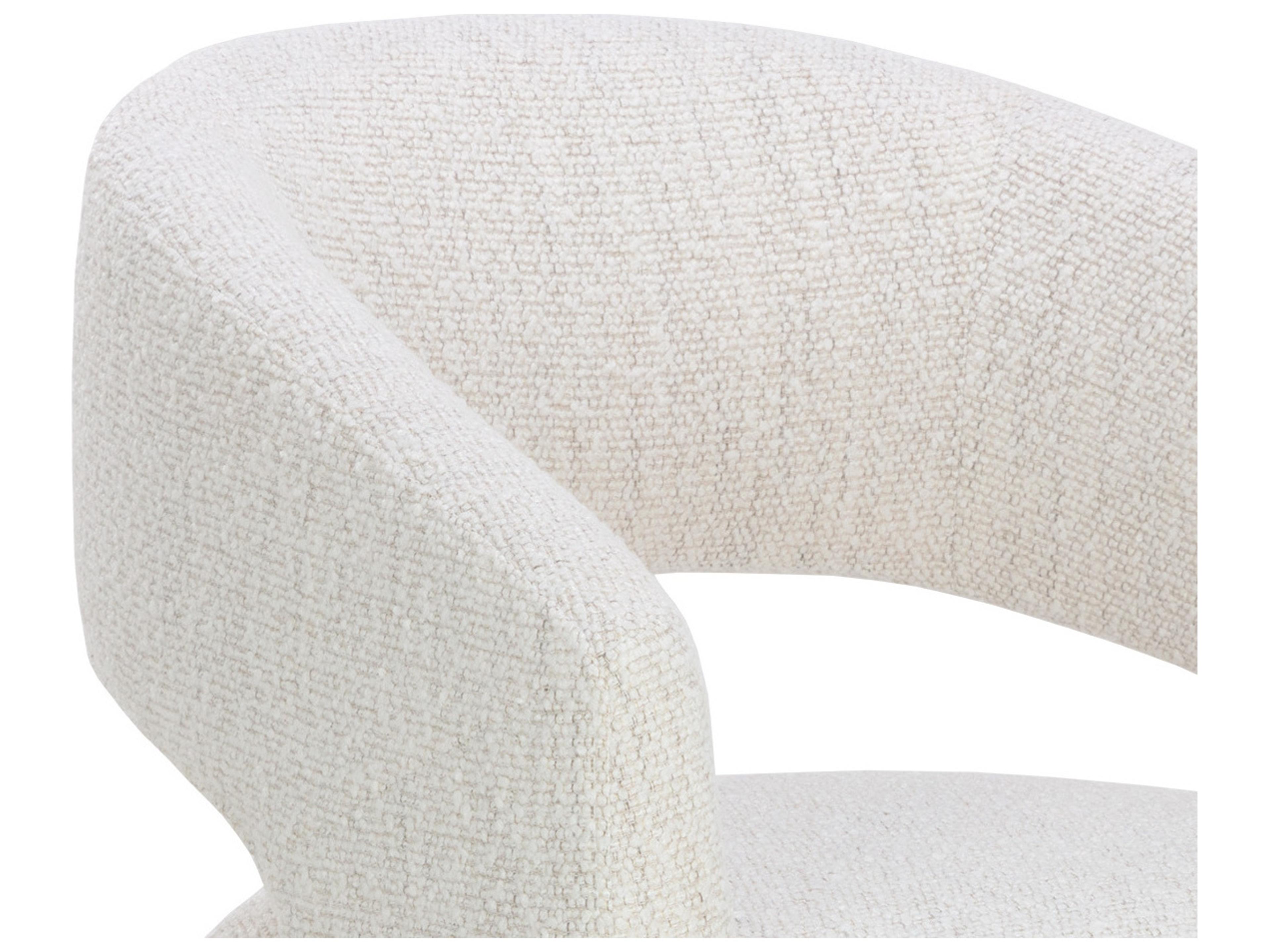 Sunpan Lloret Beige Upholstered Arm Dining Chair