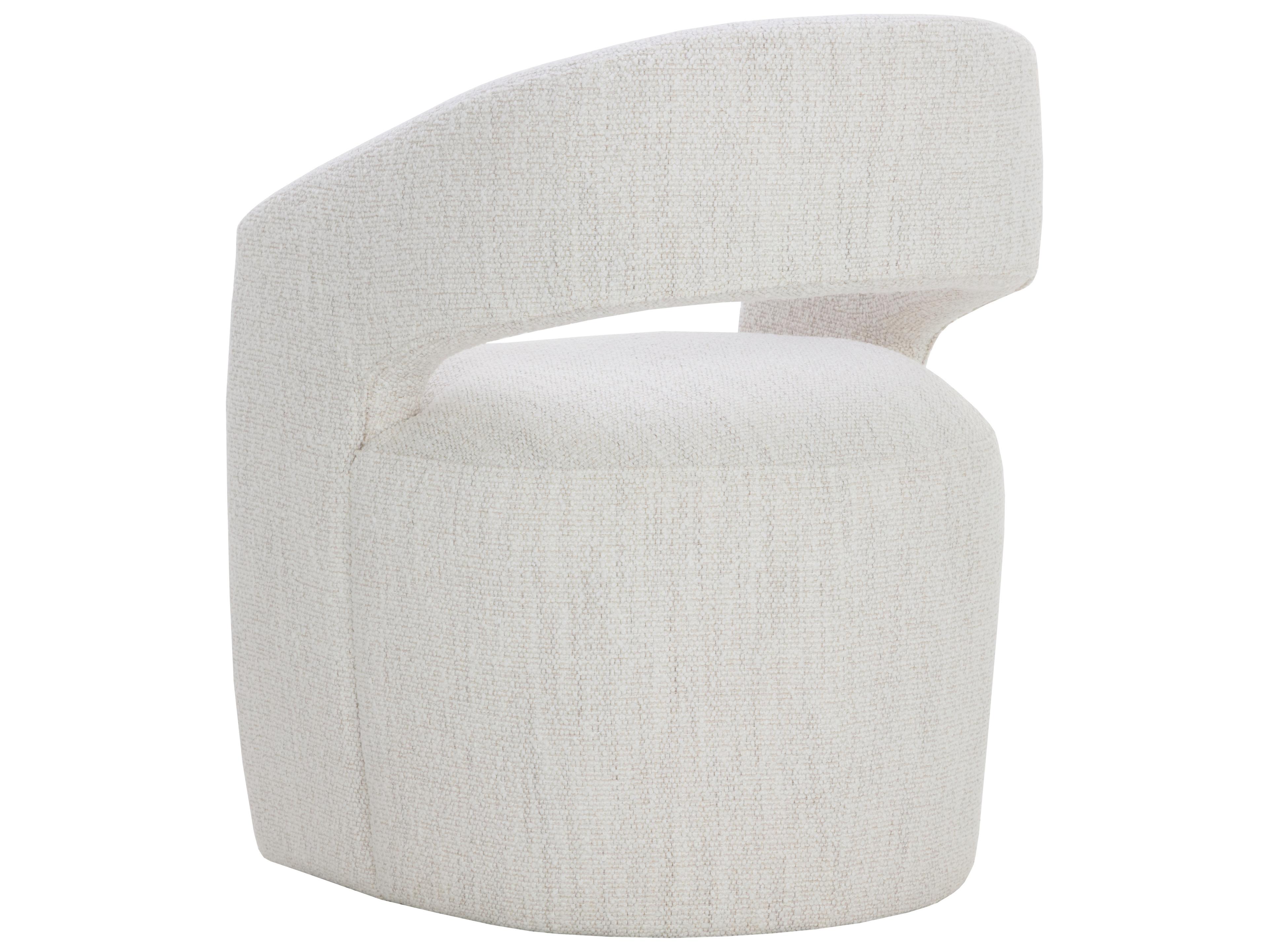 Sunpan Lloret Beige Upholstered Arm Dining Chair