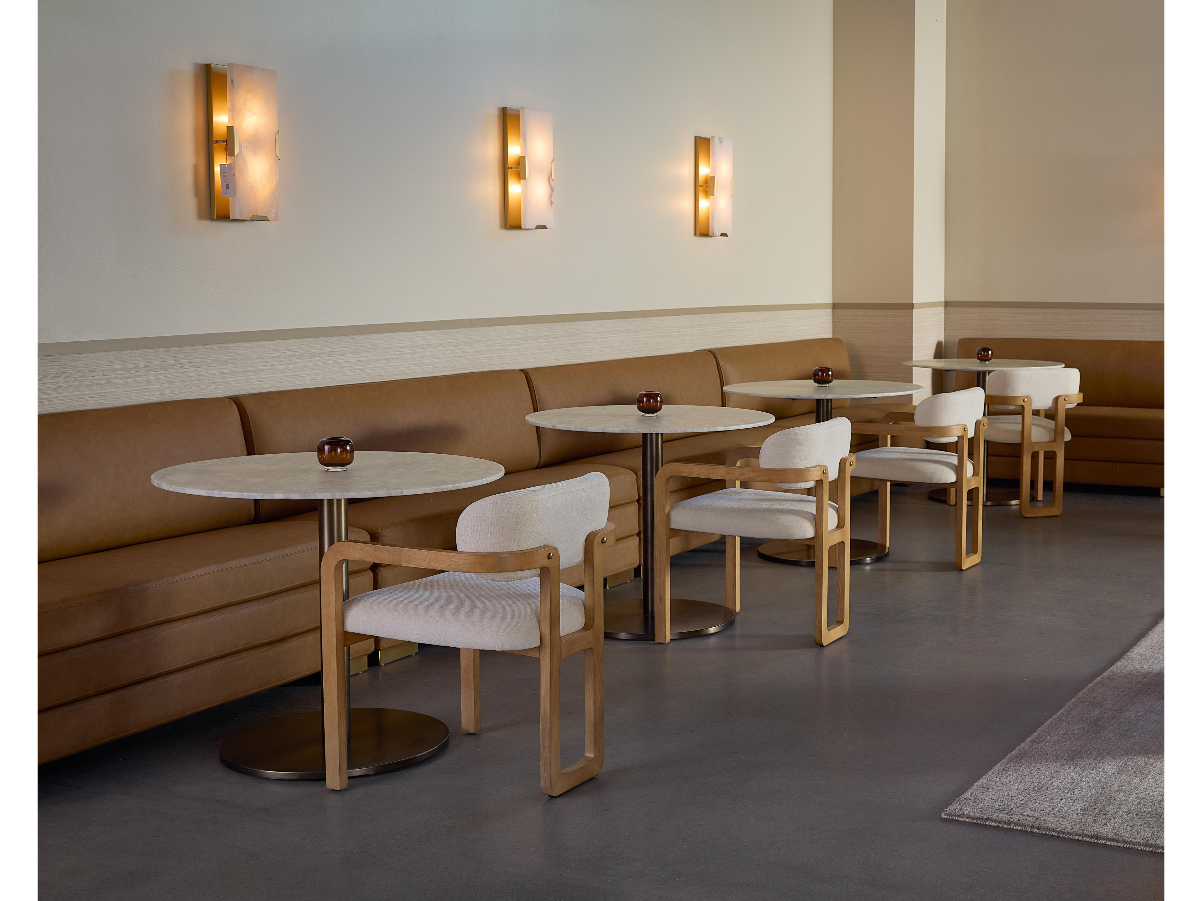 Sunpan Radcliff 65" Radcliff Banquette Milliken Cognac