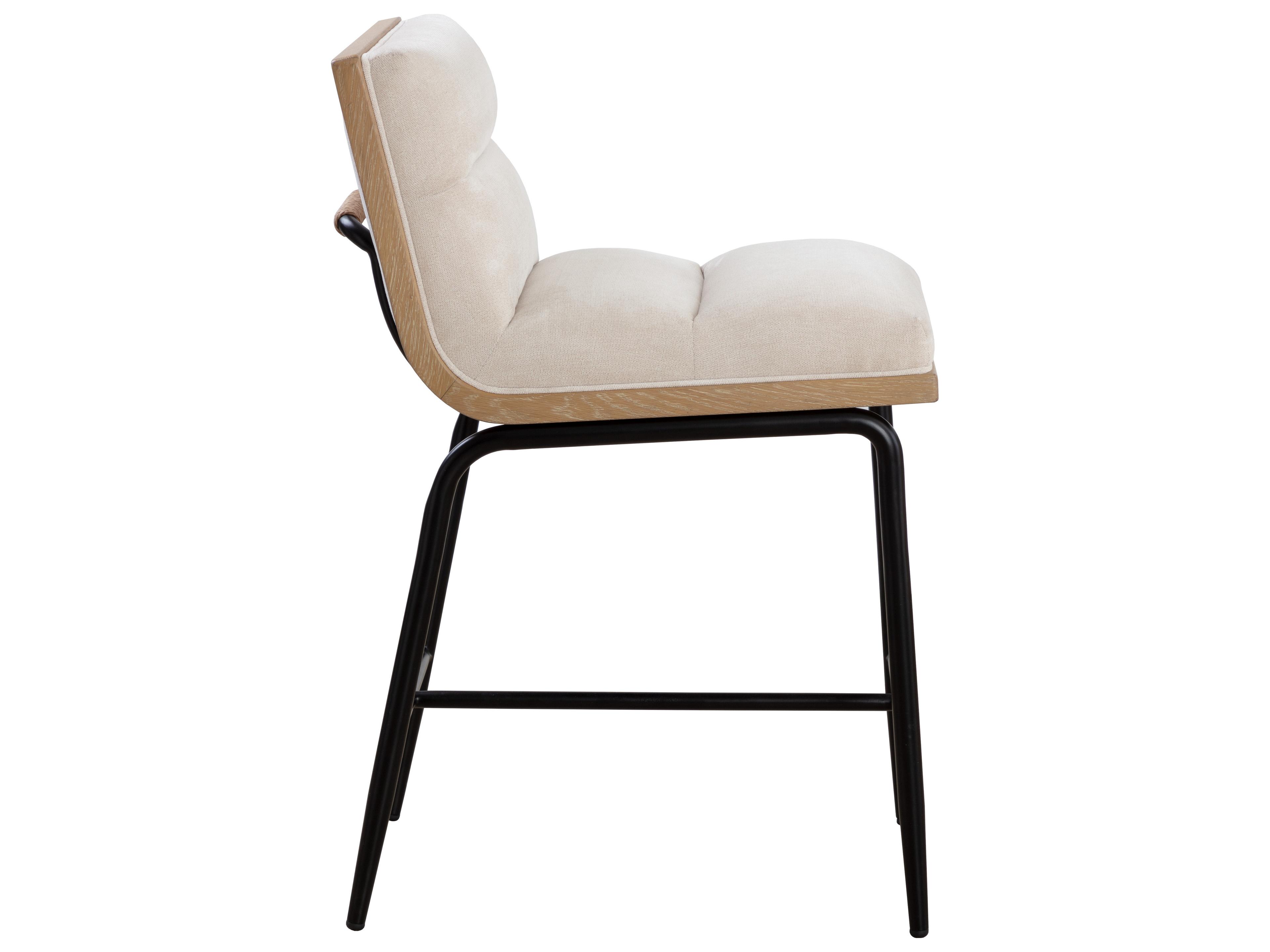 Sunpan Abilene Polo Club Muslin Upholstered Bar Stool