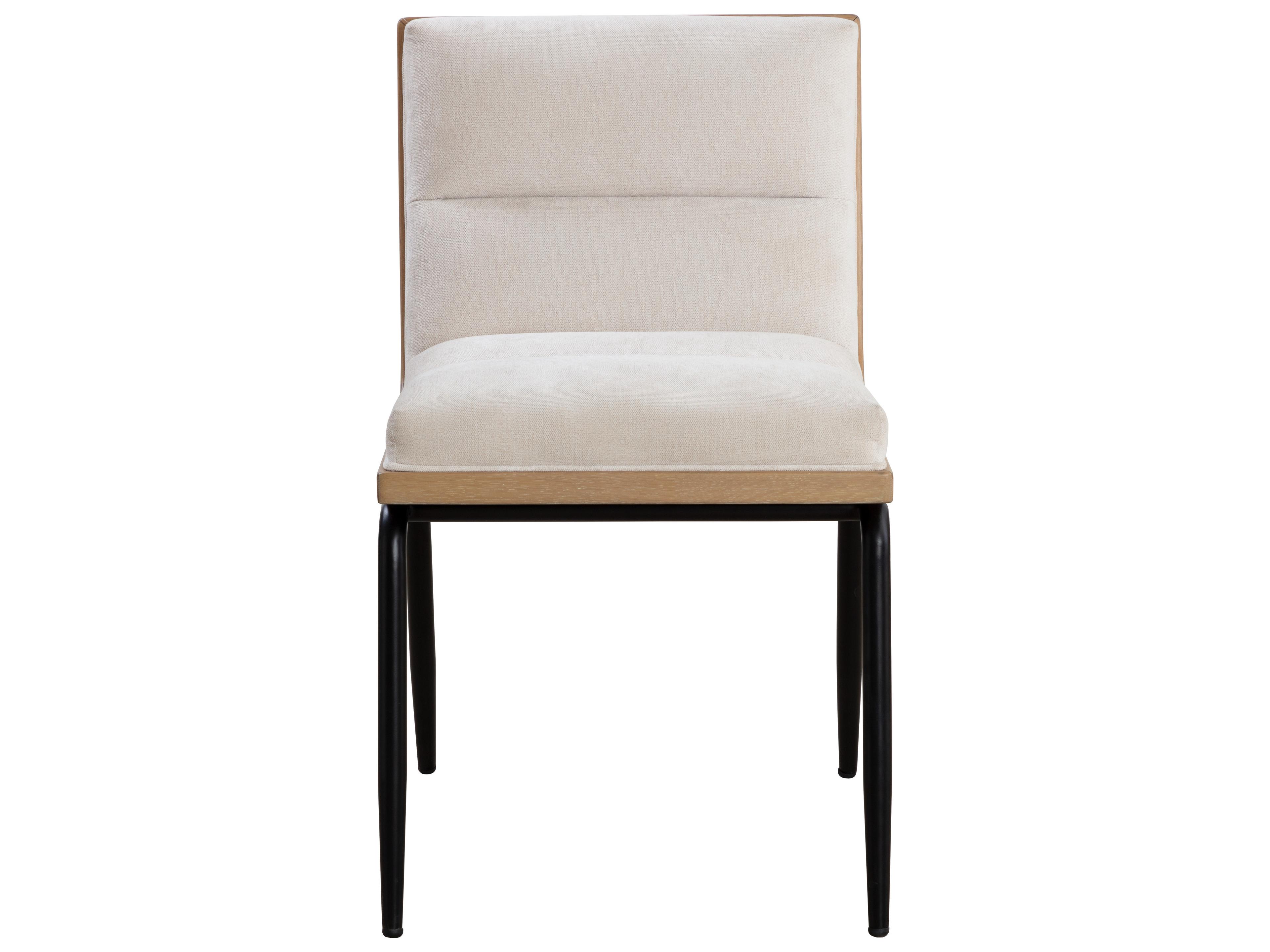 Sunpan Abilene White Upholstered Side Dining Chair