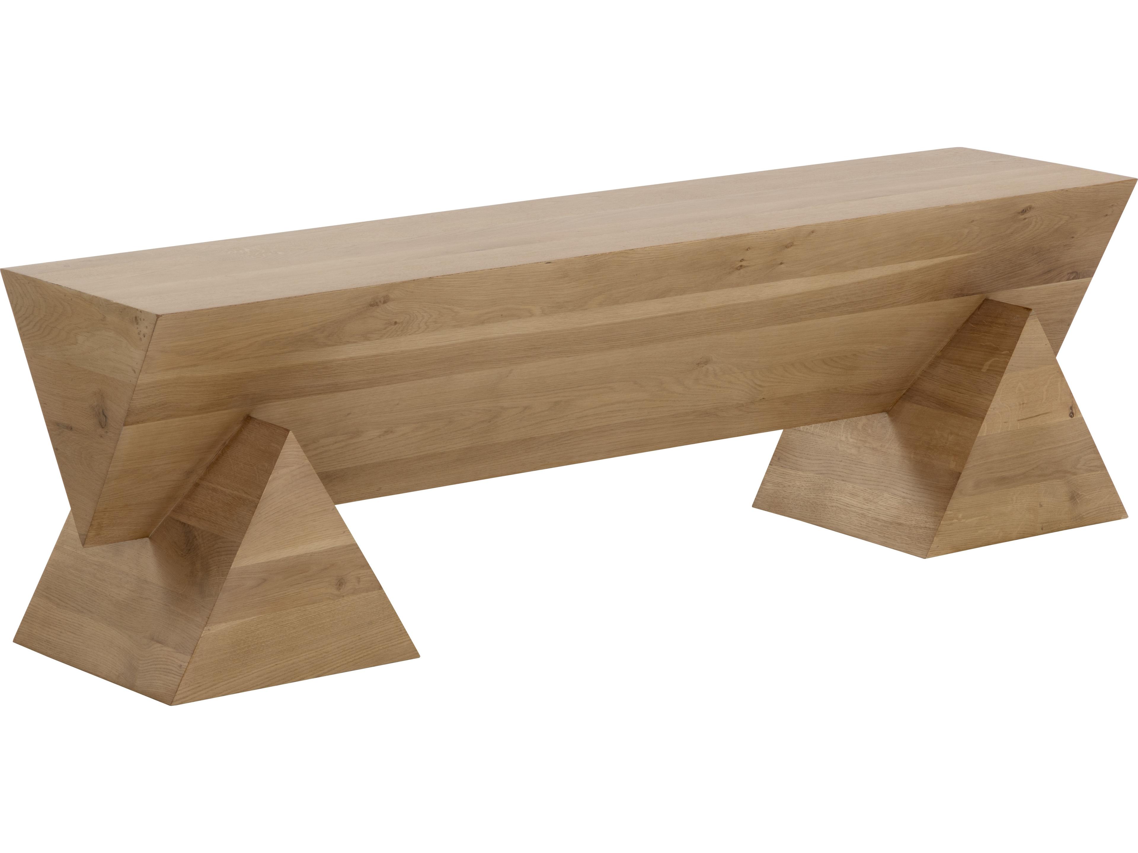 Gregor Rustic Oak Accent Bench