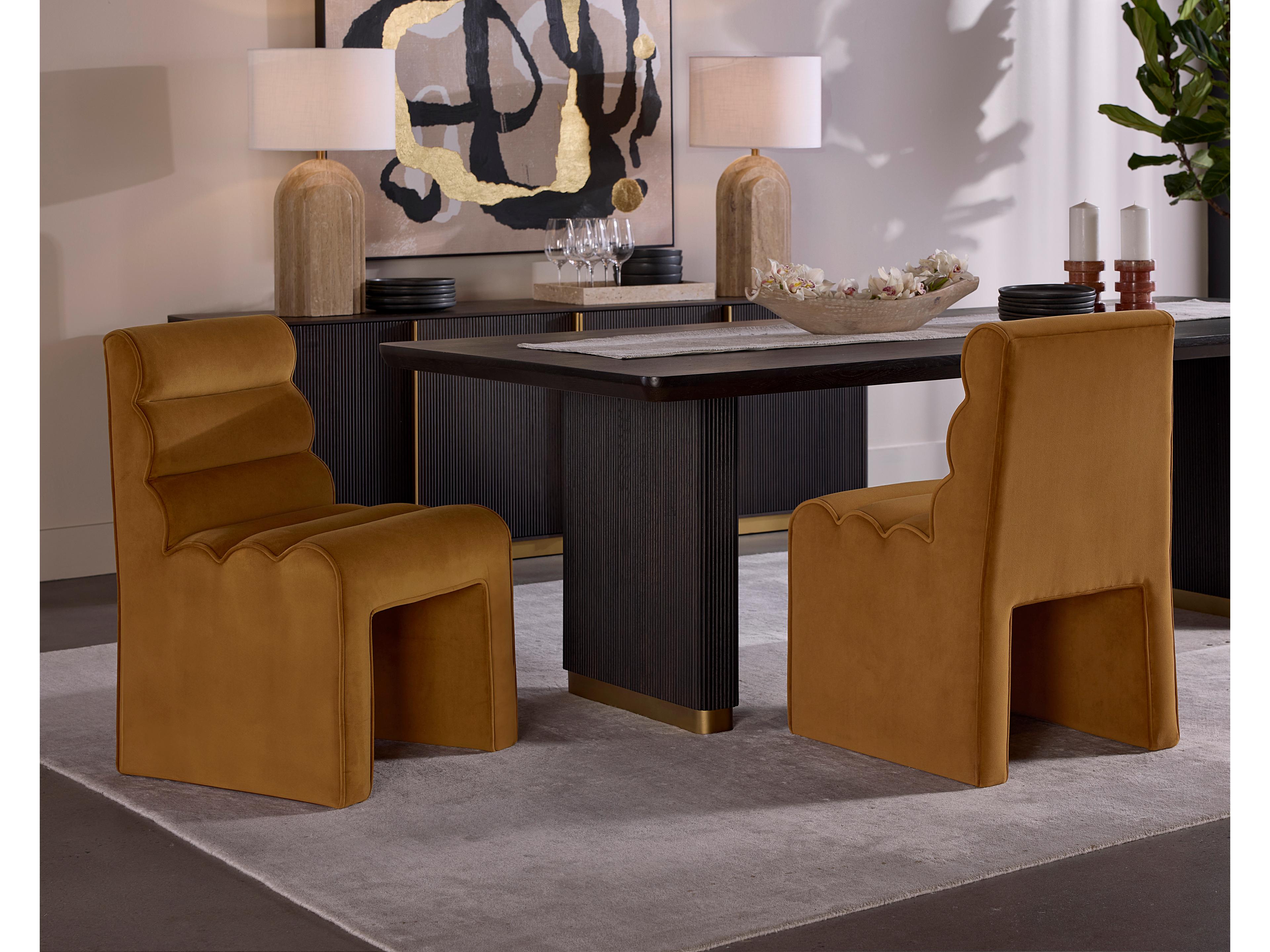 Sunpan Stuart Stuart Dining Chair Meg Gold