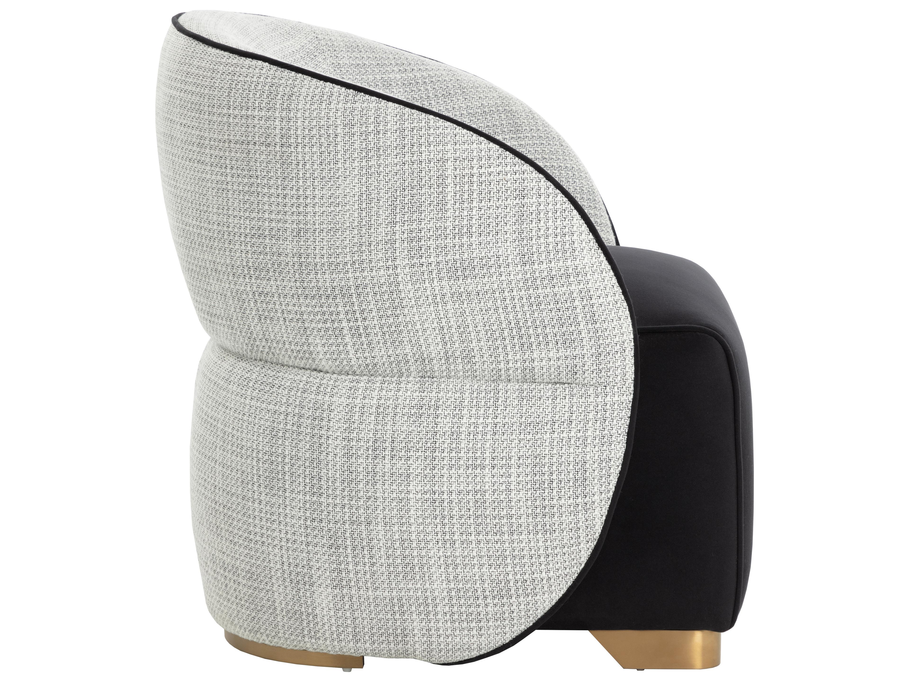 Sunpan Fatina Black Accent Chair