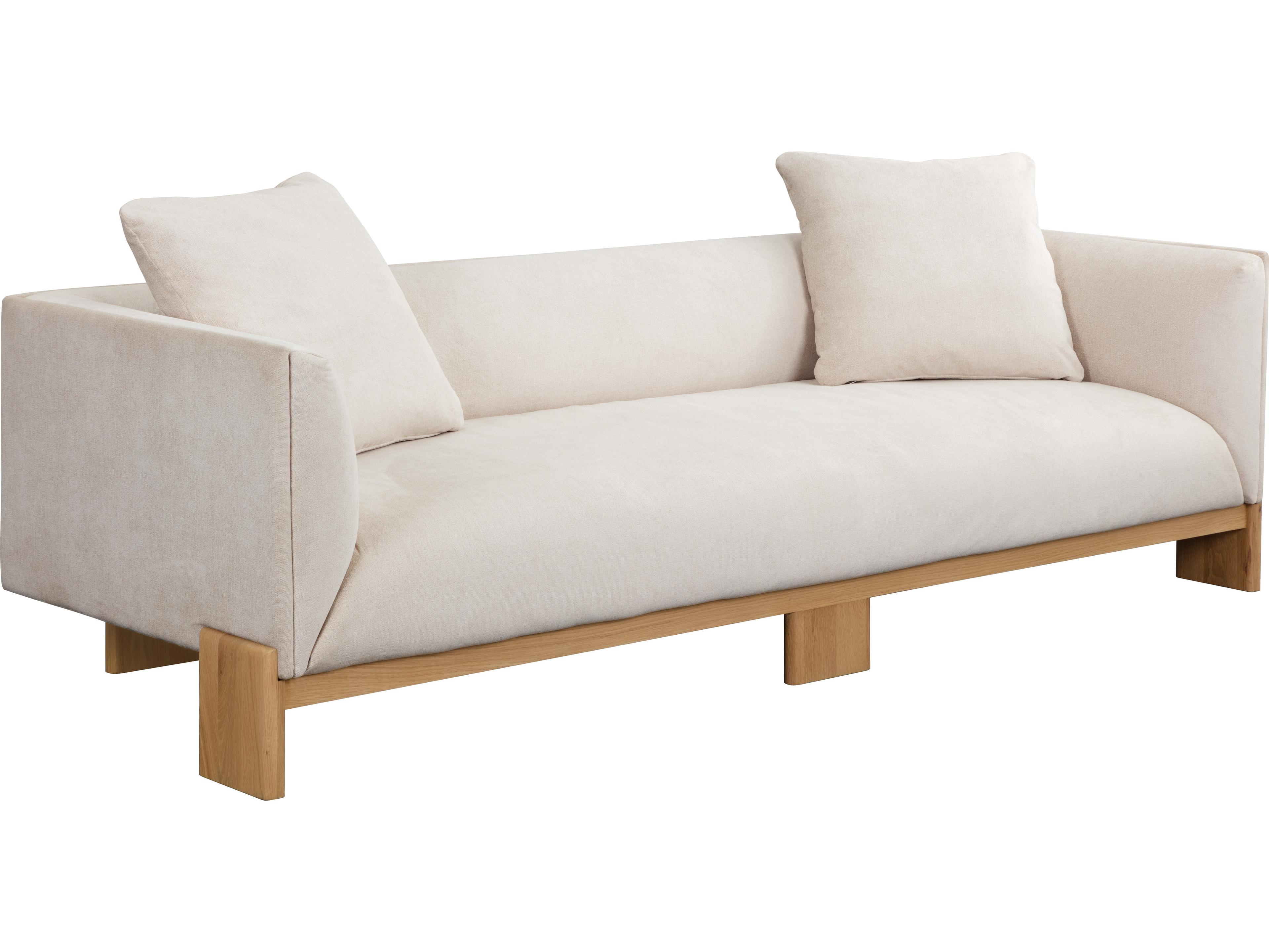 Anwa Natural Cream Upholstered Sofa