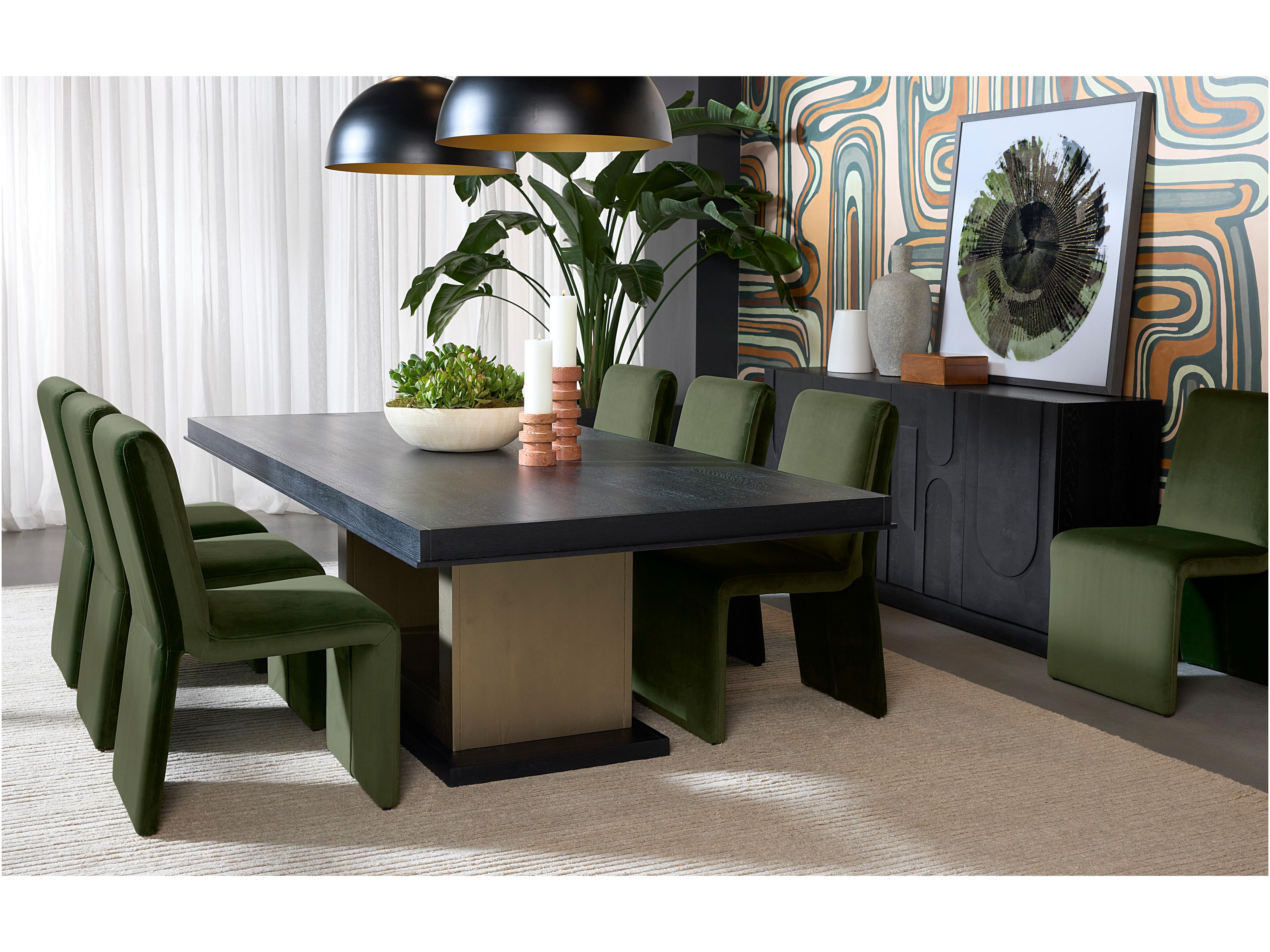 Sunpan Cove 74" Oak Wood Black Sideboard