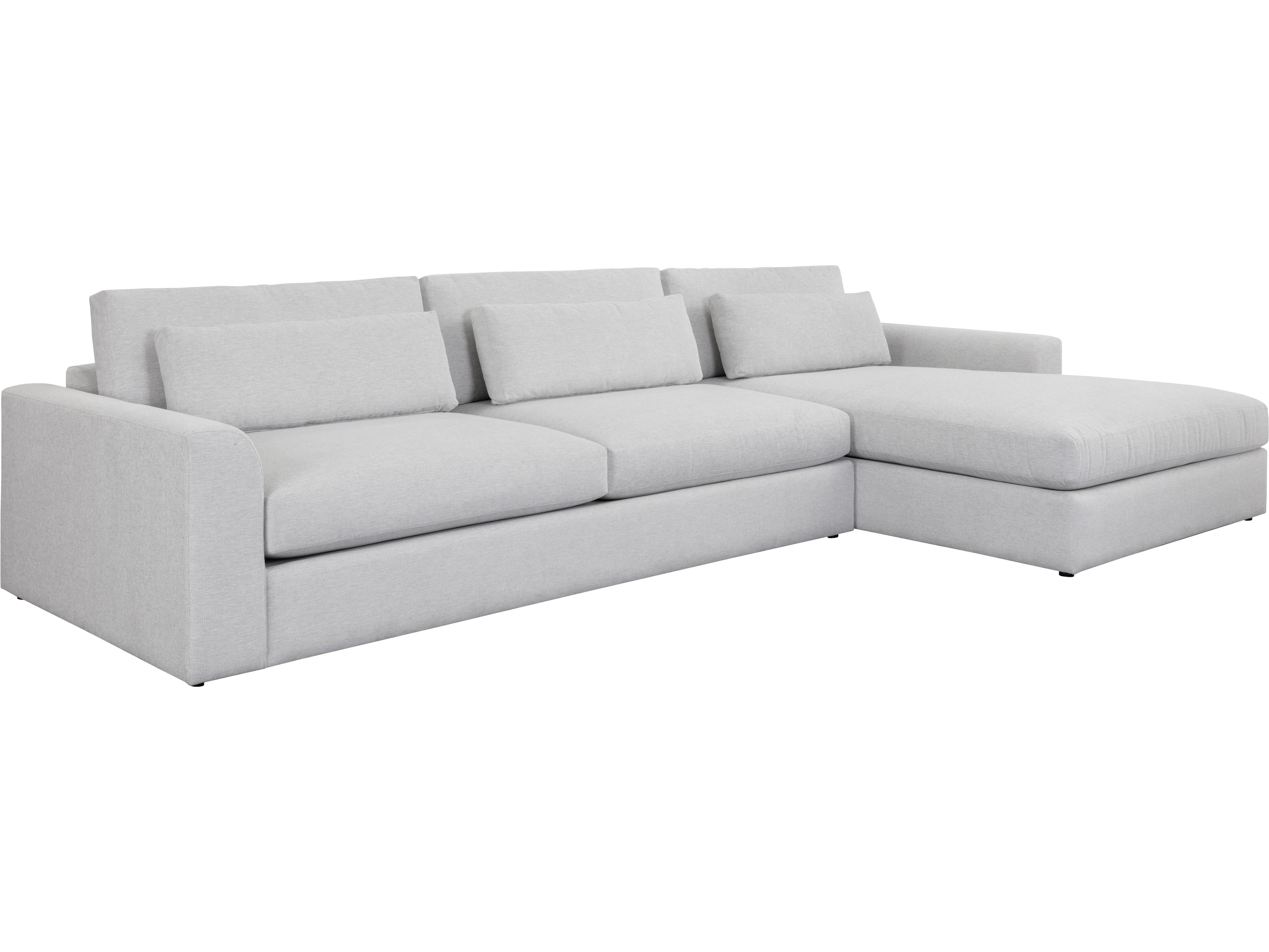 Merrick Gray Upholstered Sectional Sofa