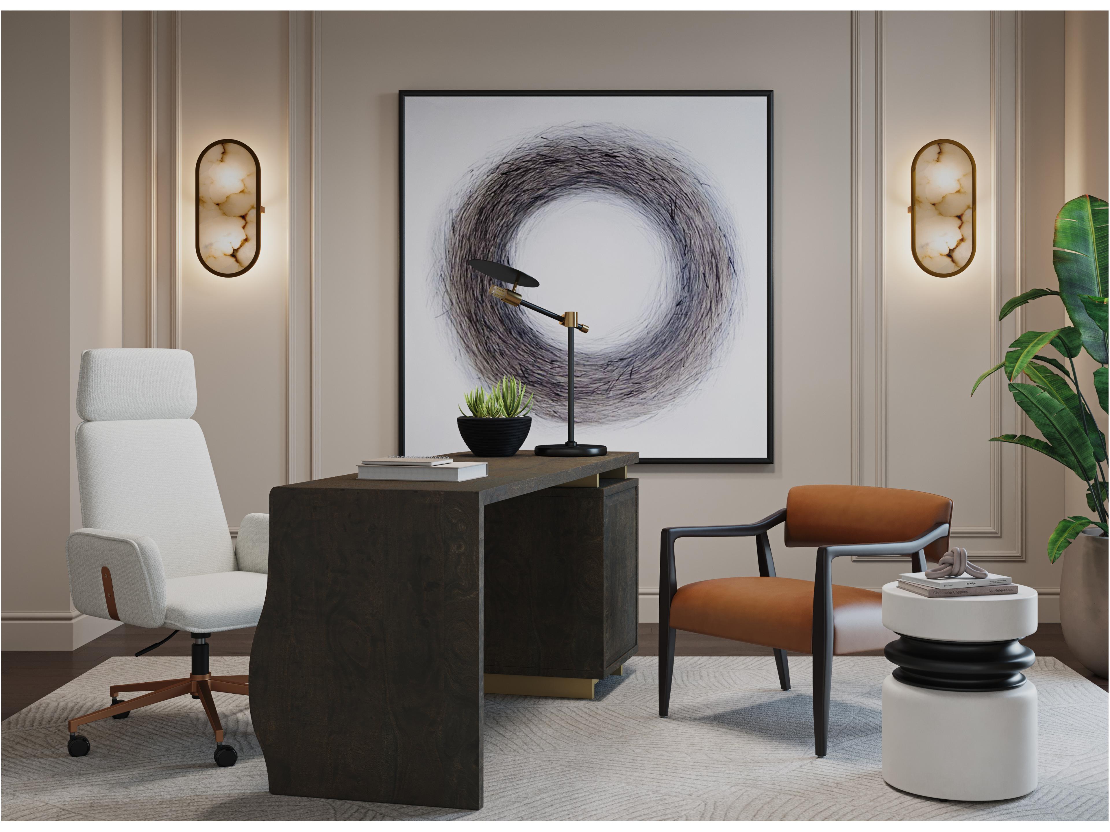 Sunpan Sidra Brass Wall Sconce