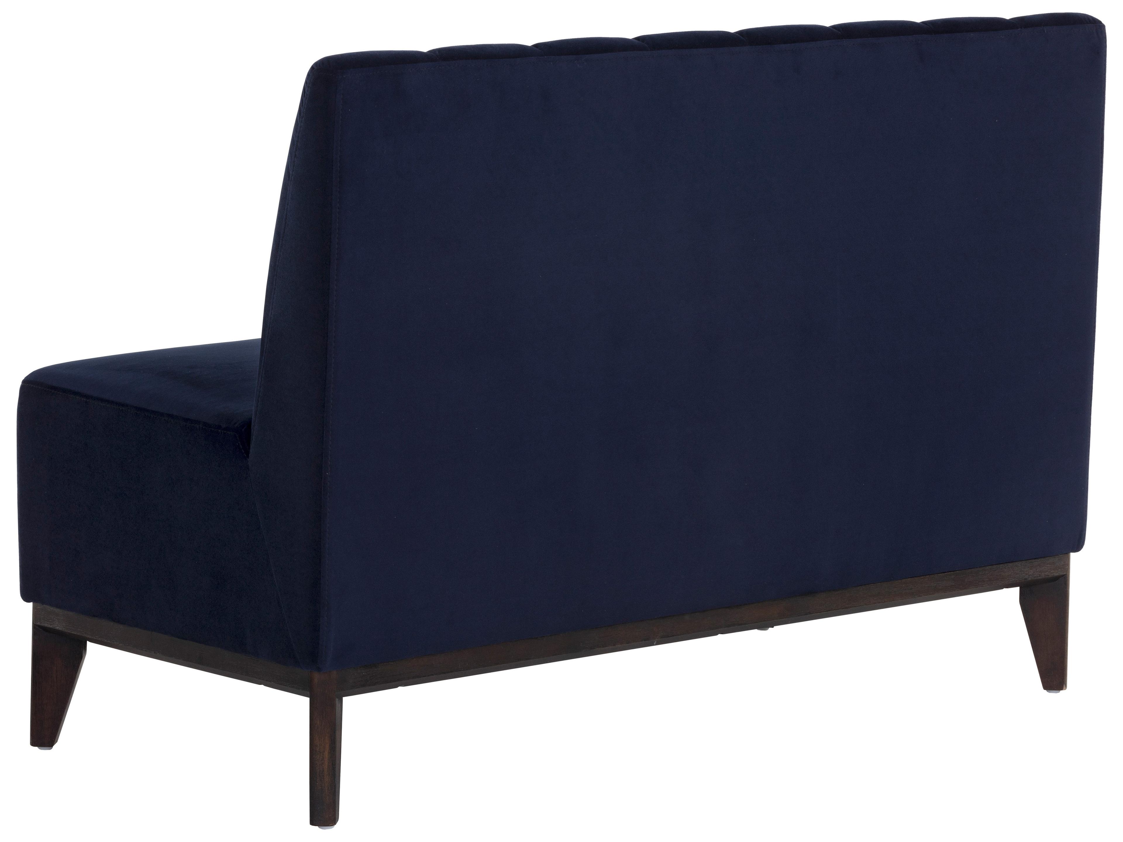 Sunpan Kosovo Brown Blue Upholstered Loveseat