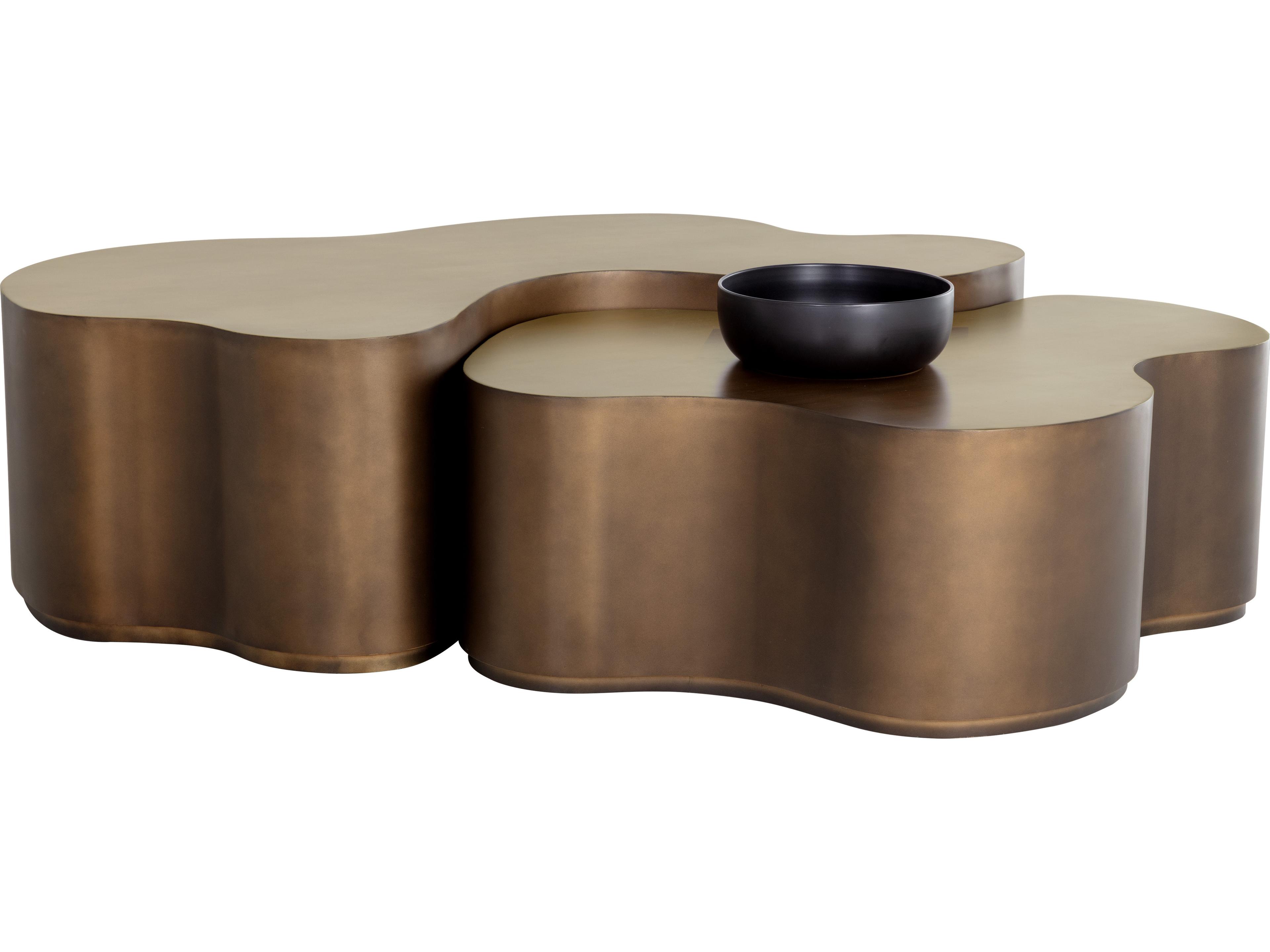 Boise Nesting Coffee Tables Set of 2 Metallic