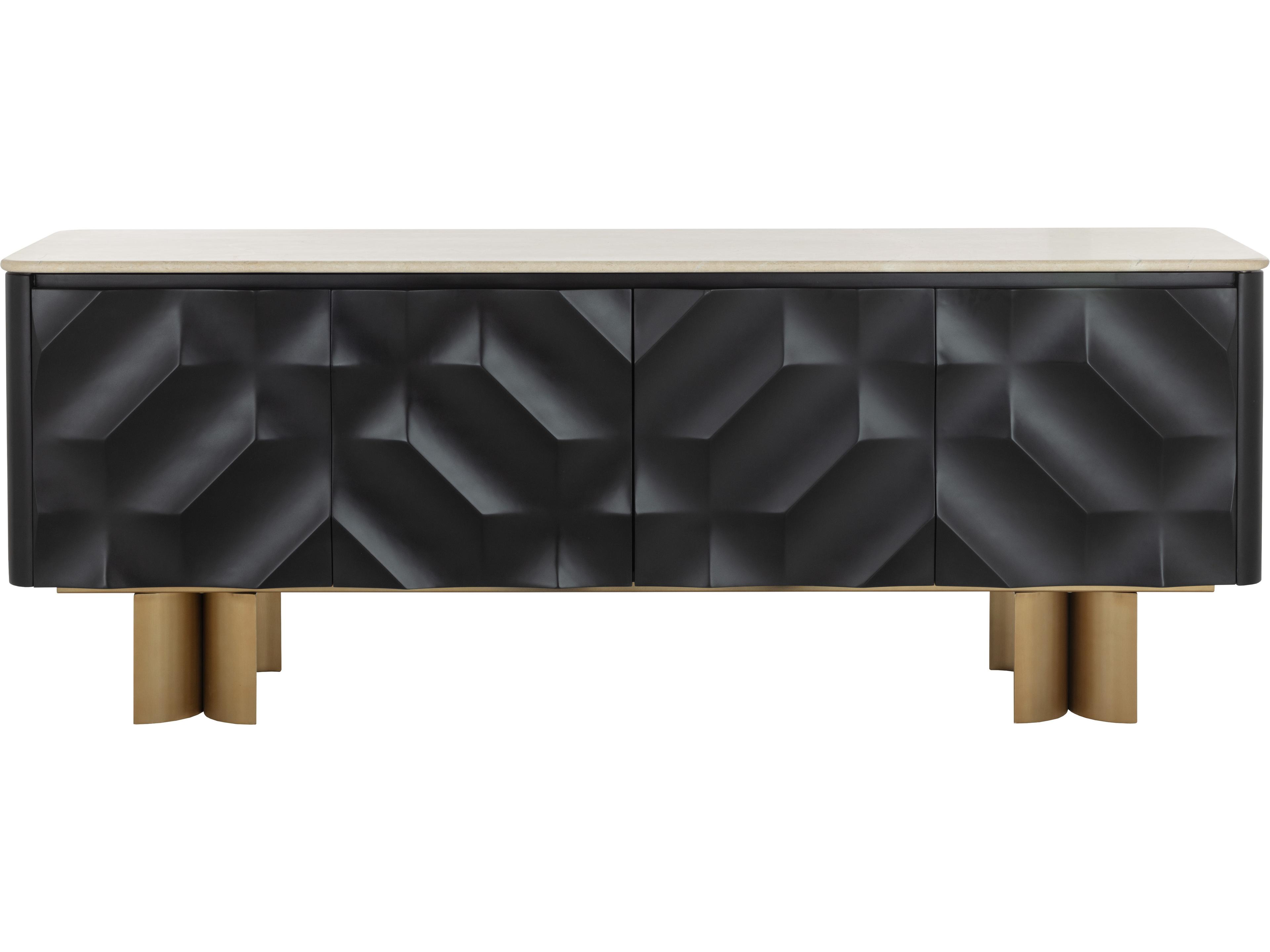 Sunpan Lautrec 82" Black Sideboard
