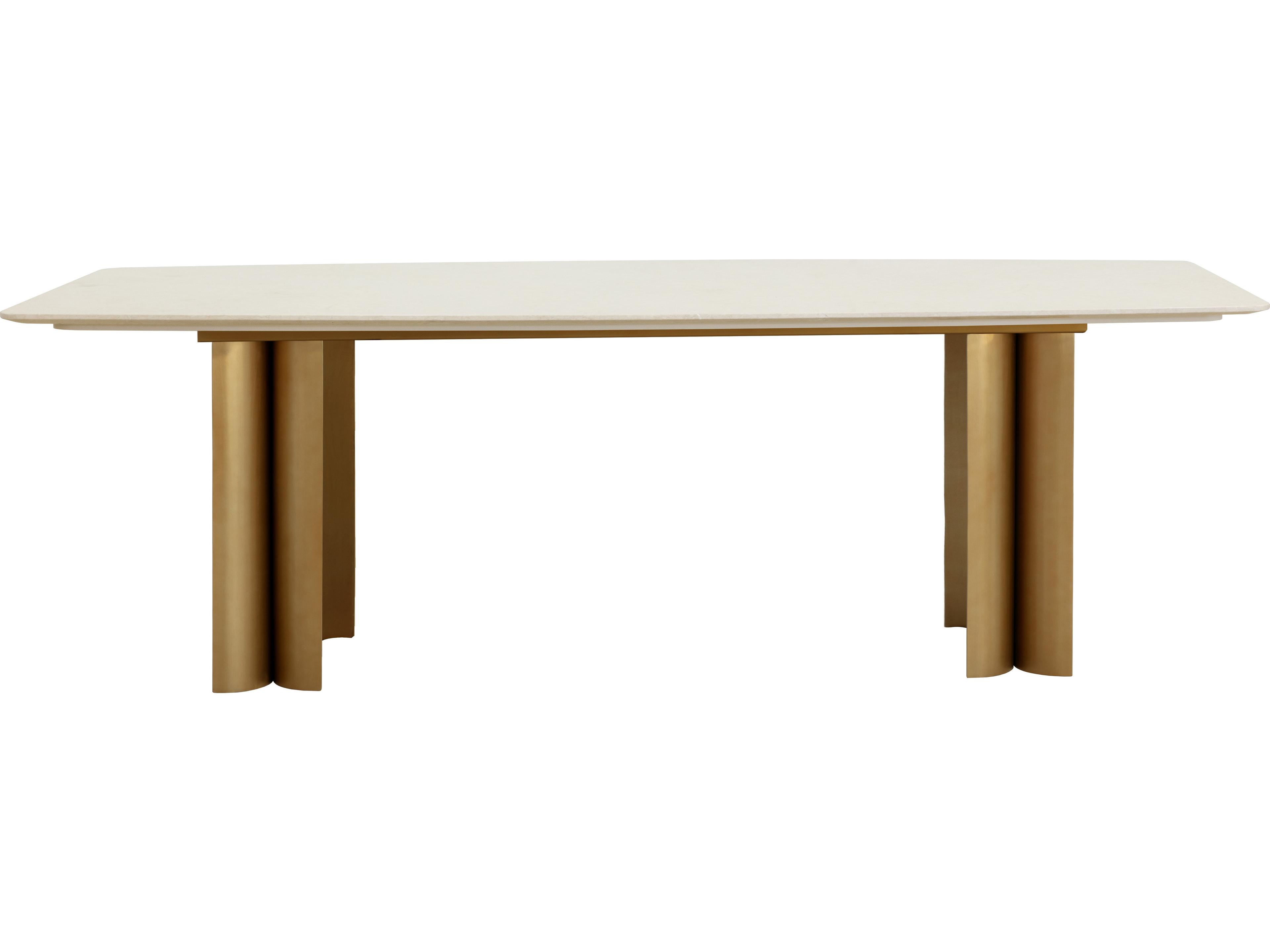 Astara Rectangular Marble Cream Dining Table
