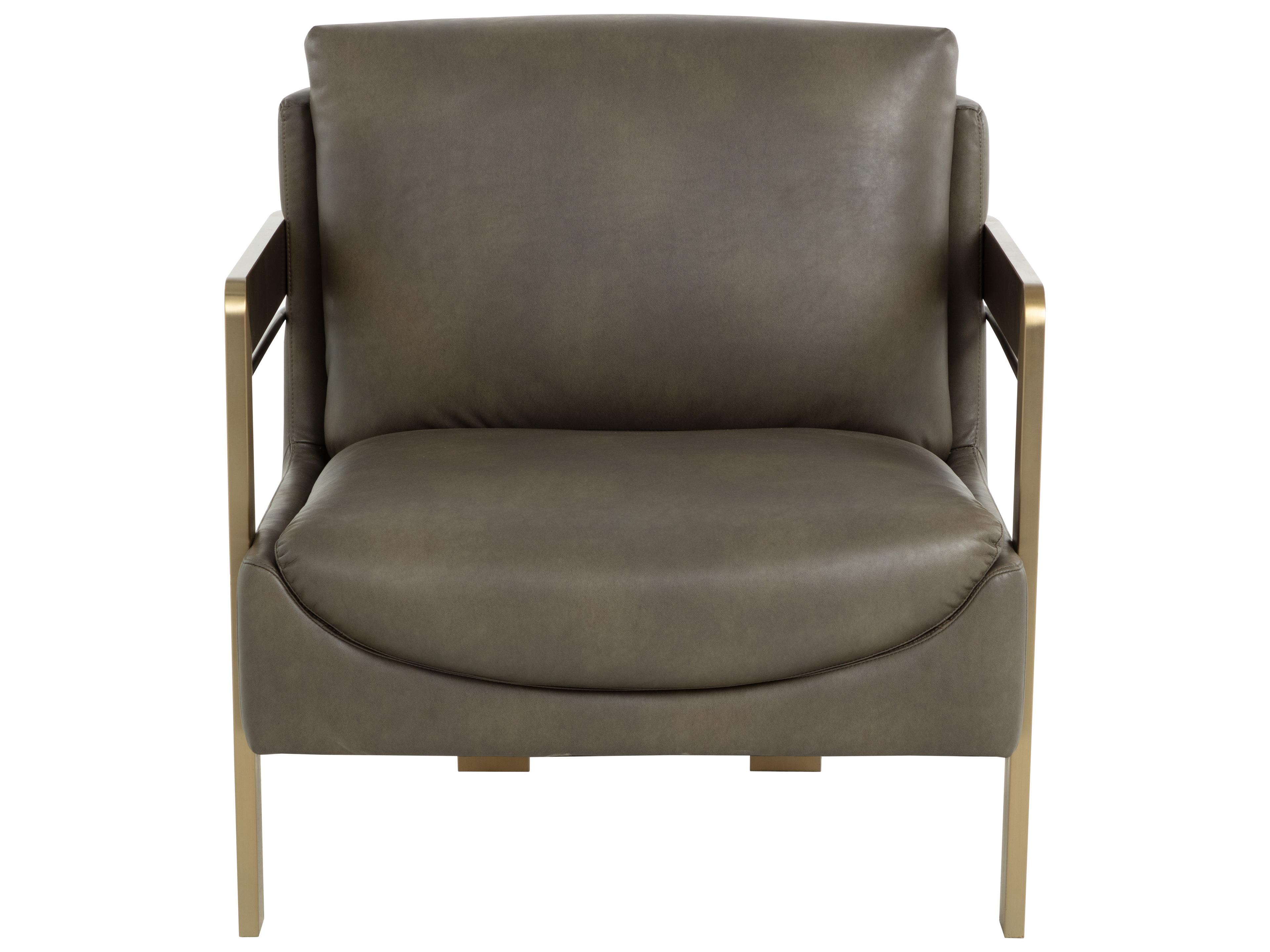 Sunpan Garo Tan Faux Leather Accent Chair