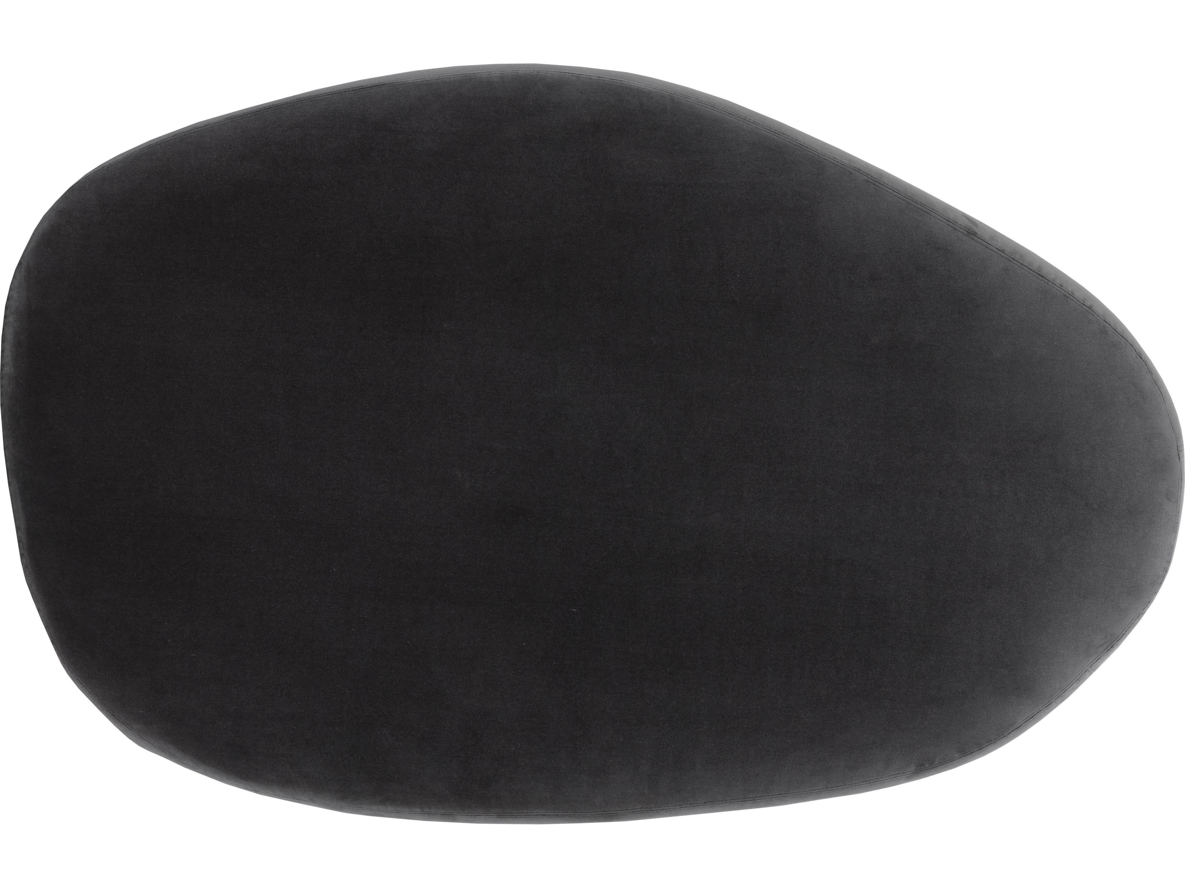 Sunpan Soraya Black Upholstered Ottoman